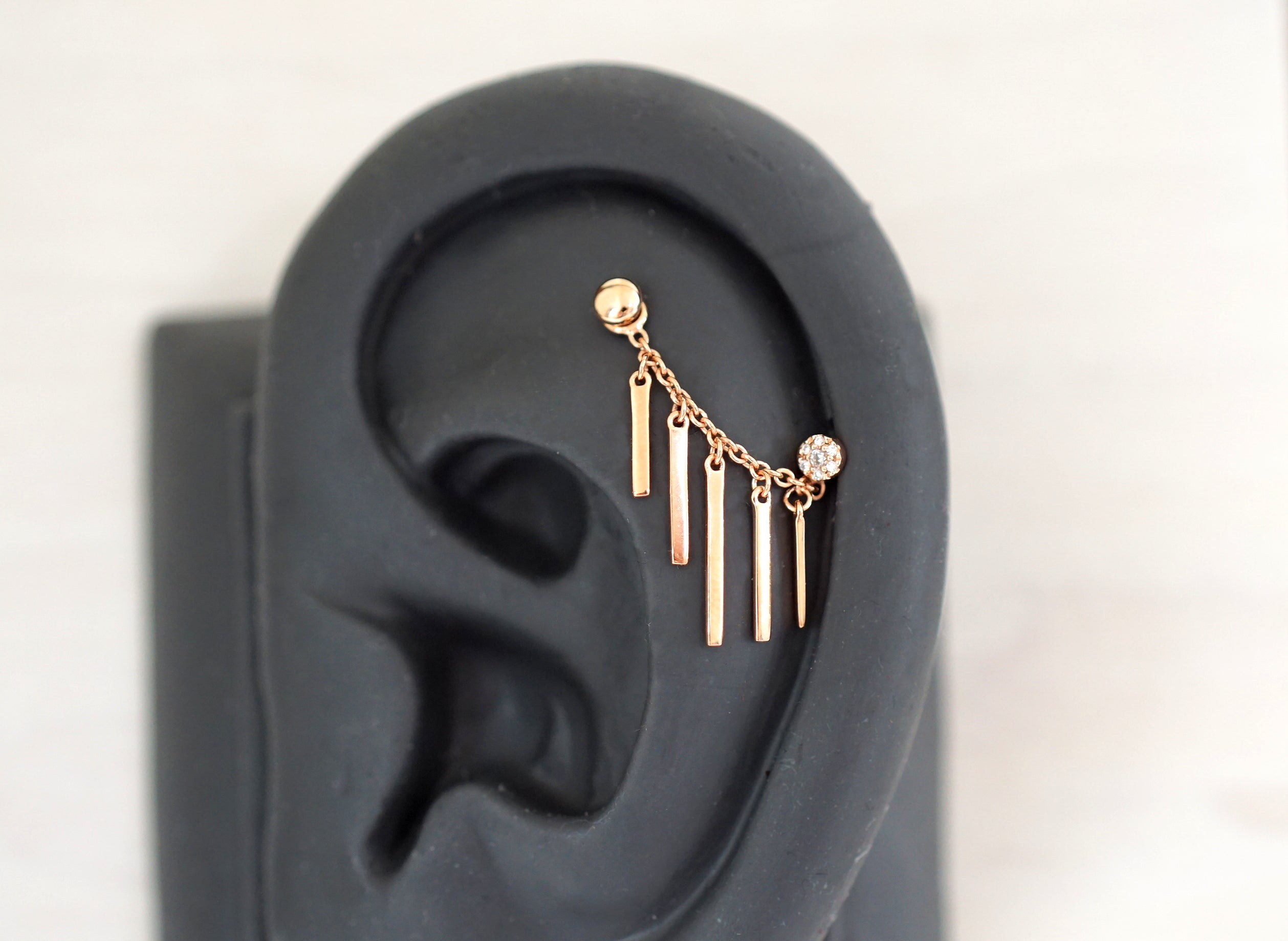 Chain with Dripping Gold Bars