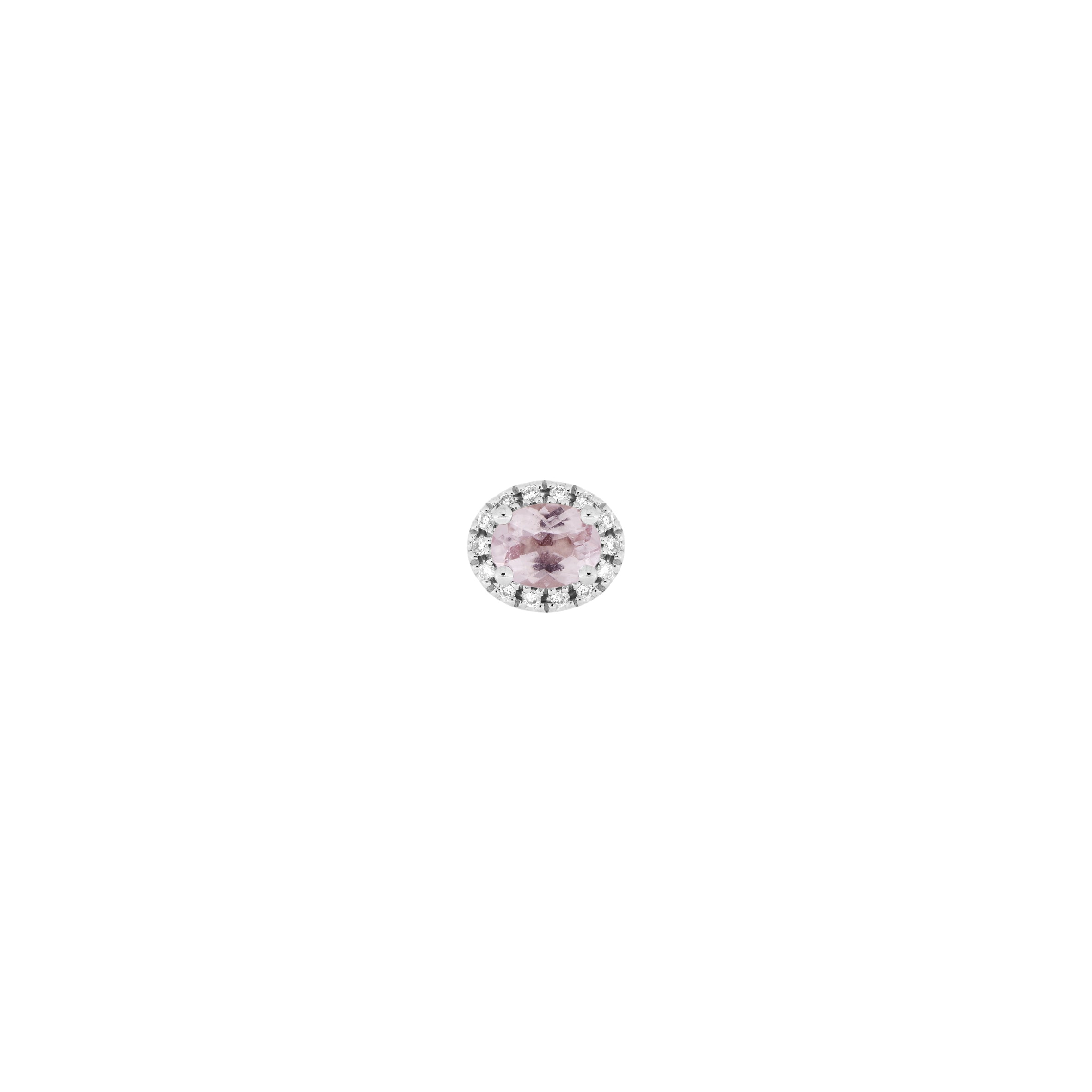 Morganite Diamond Halo