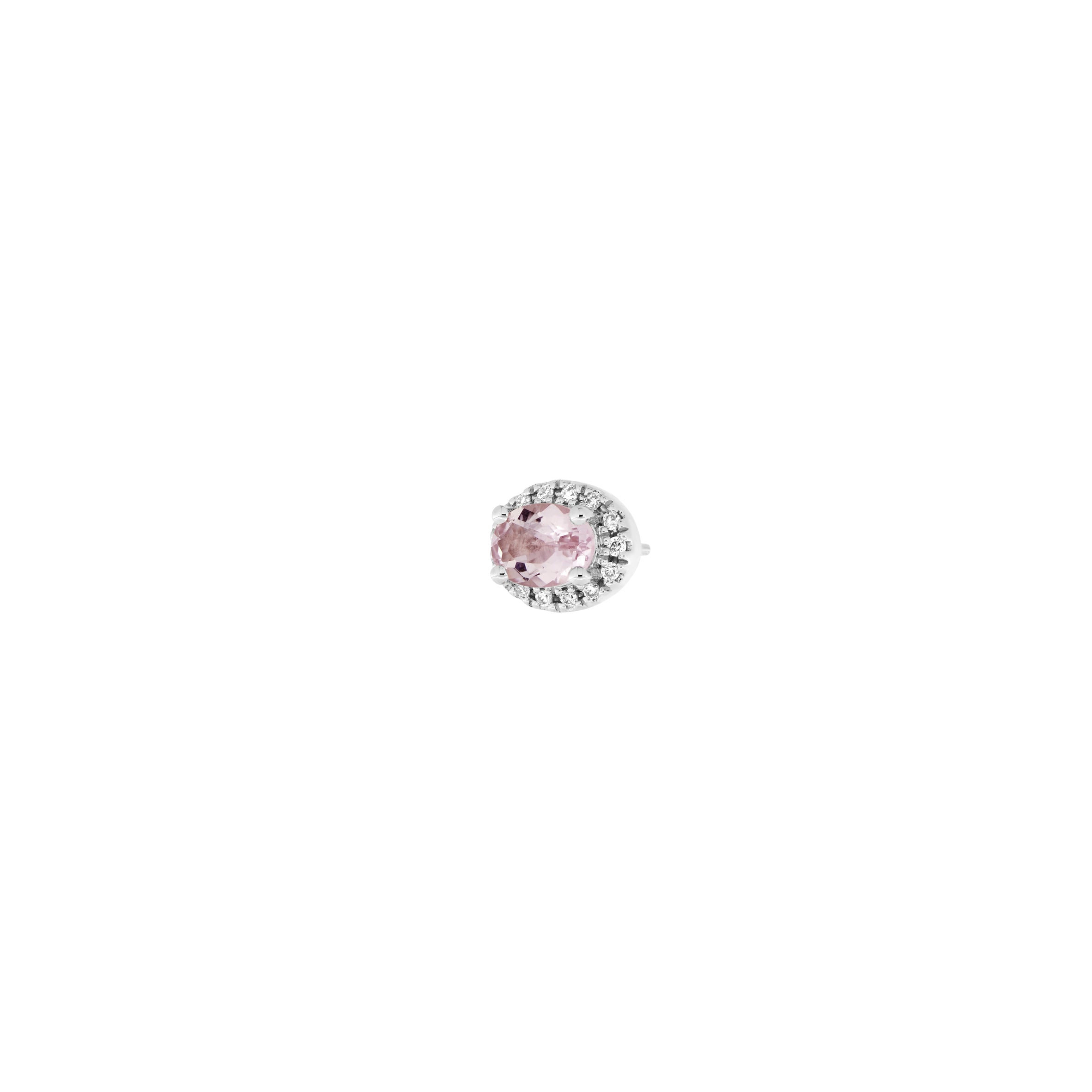 Morganite Diamond Halo