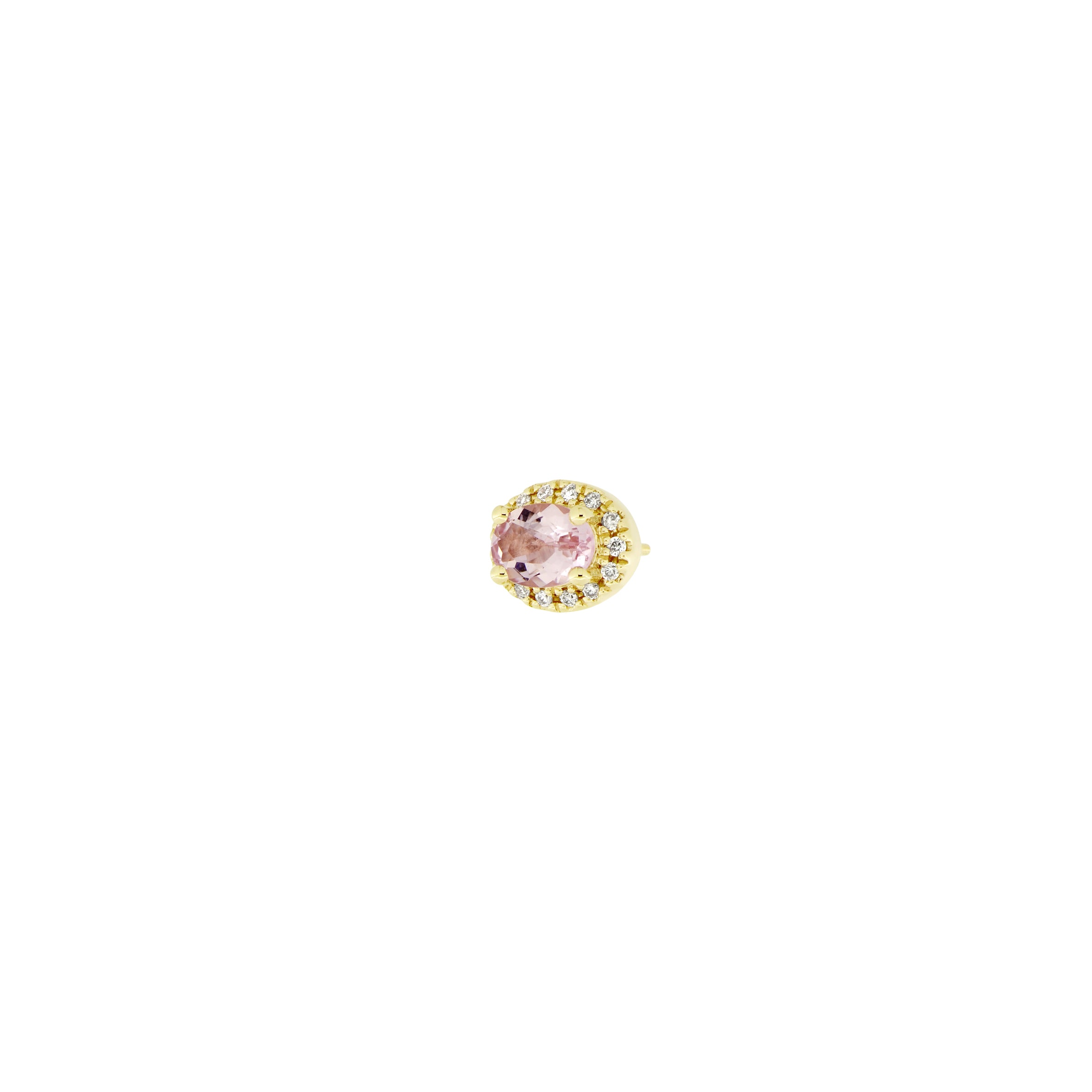Morganite Diamond Halo