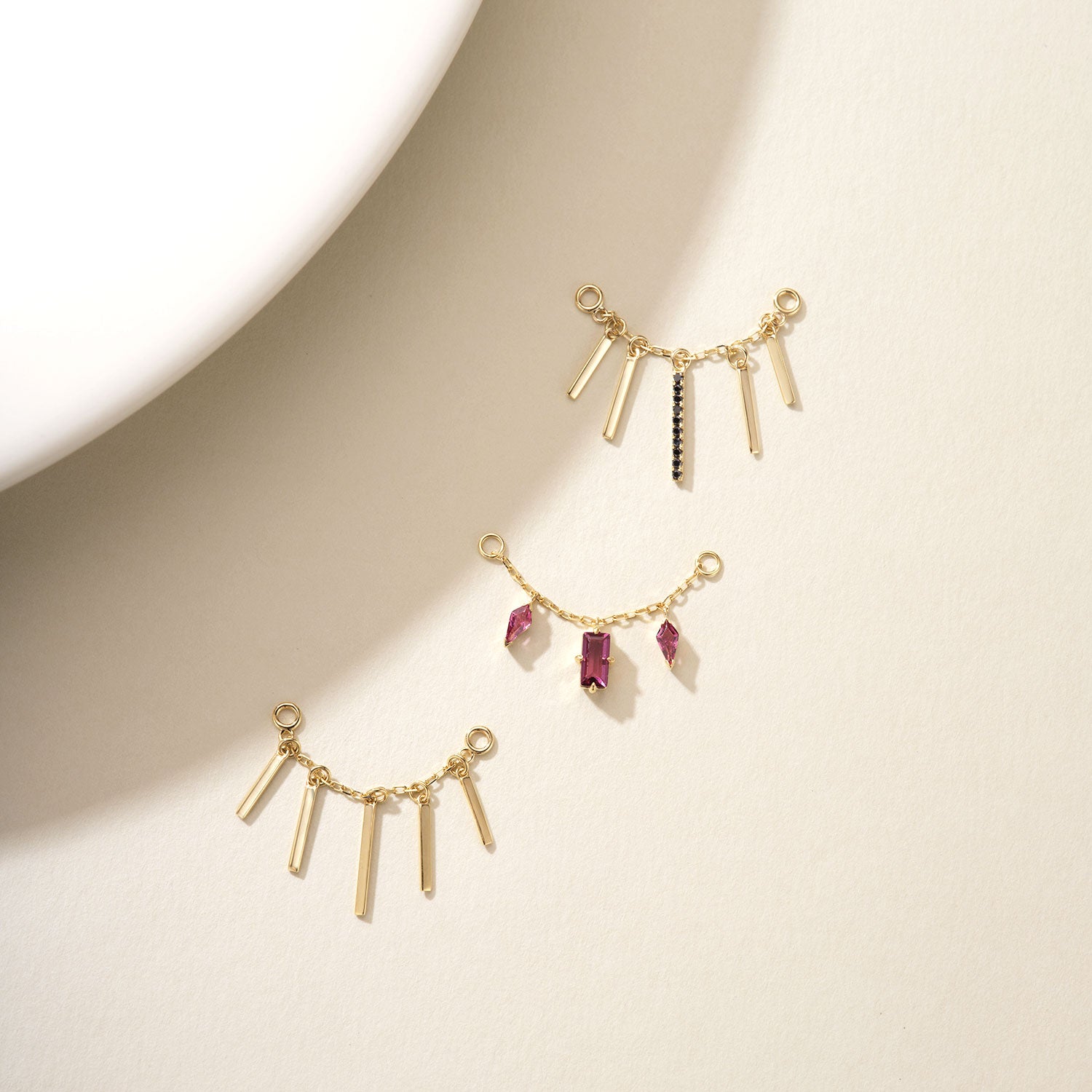 Chain with Dripping Gold Bars