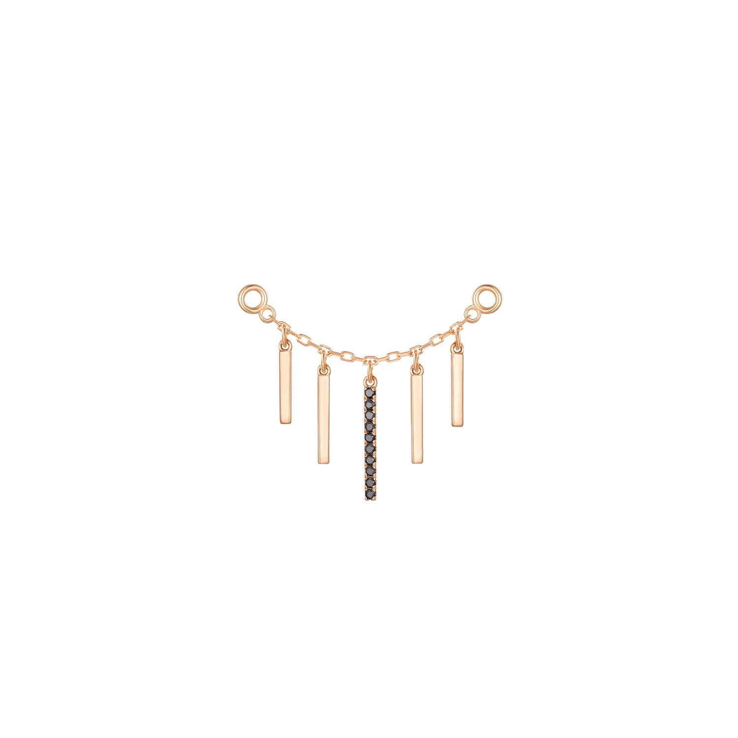 Chain with Dripping Gold Bars