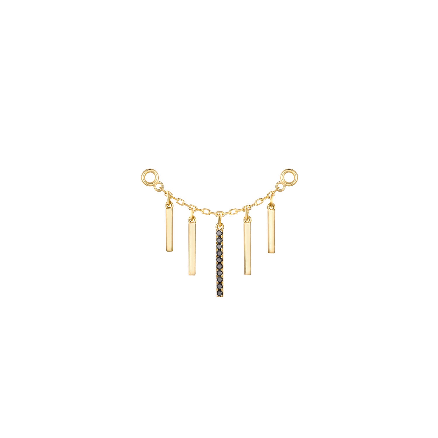 Chain with Dripping Gold Bars
