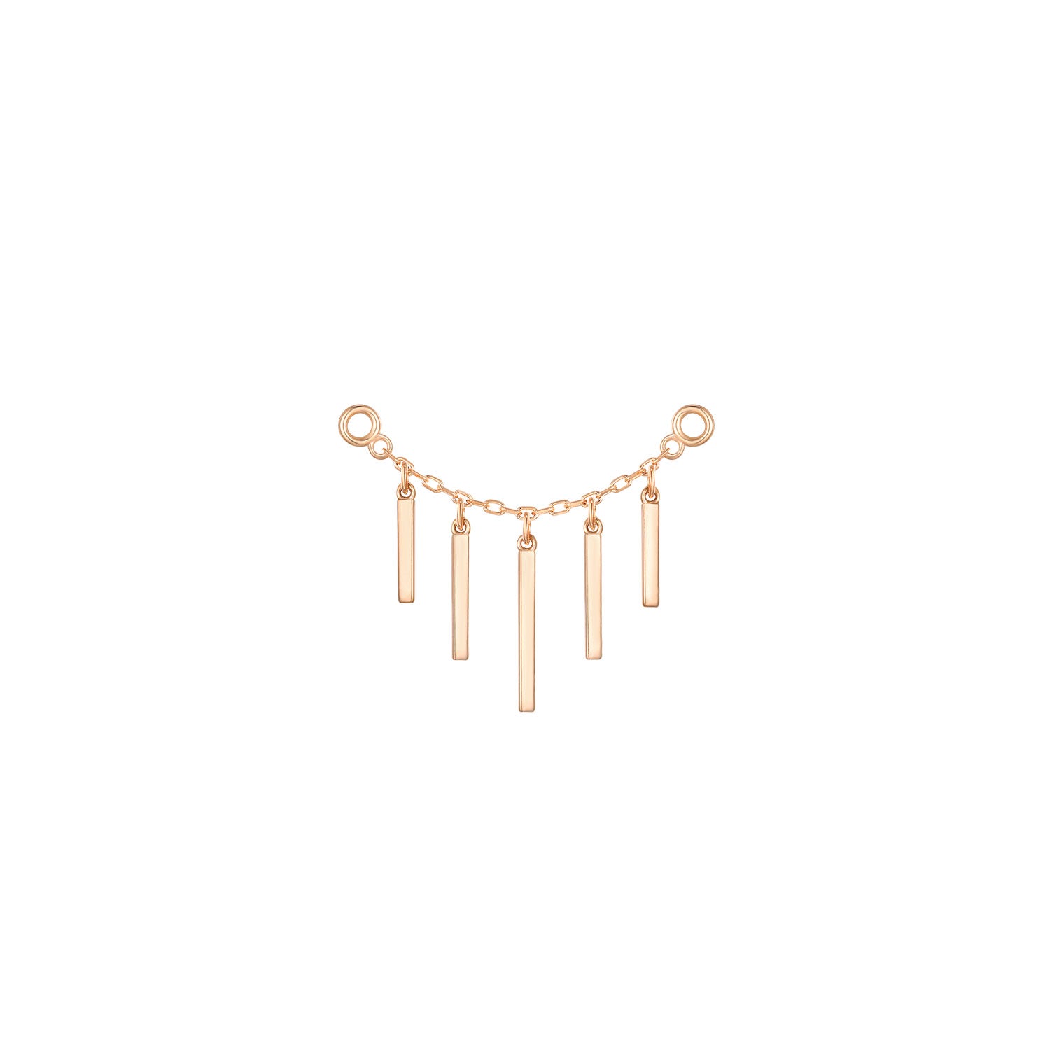 Chain with Dripping Gold Bars