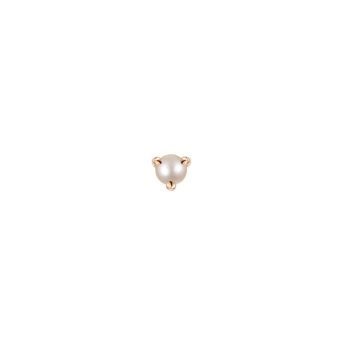 Aura - Round Pearl Solitaire - Prong