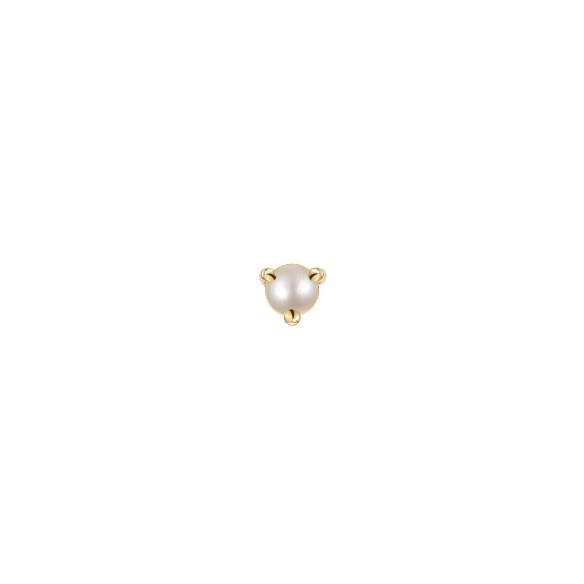 Aura - Round Pearl Solitaire - Prong