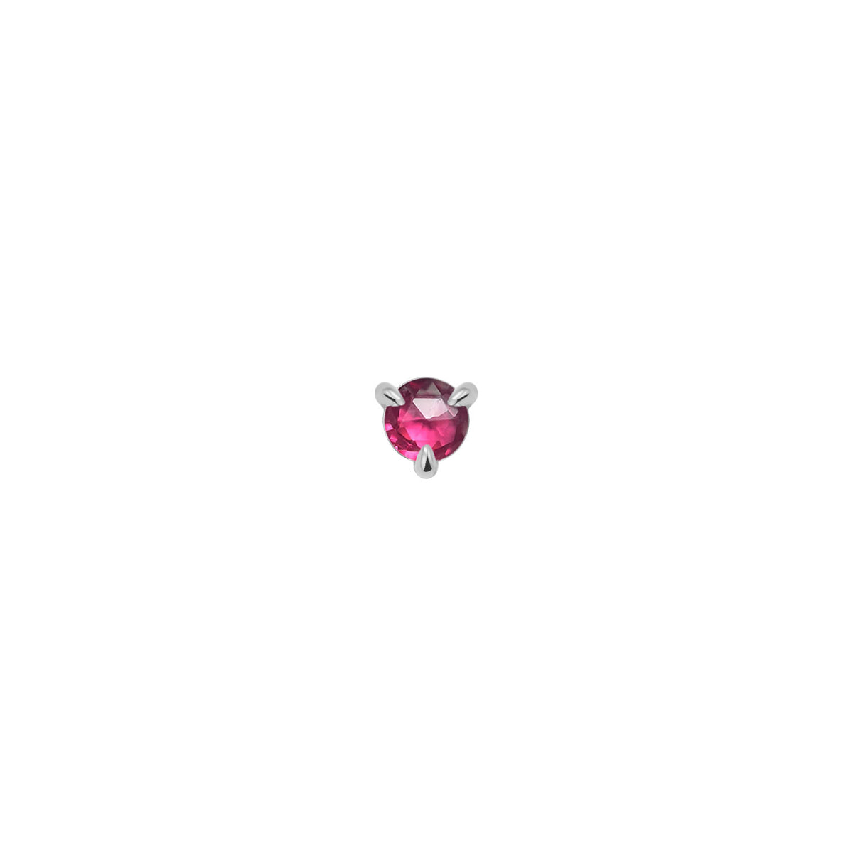 Gia - Round Rose Cut Gemstone Solitaire - Prong