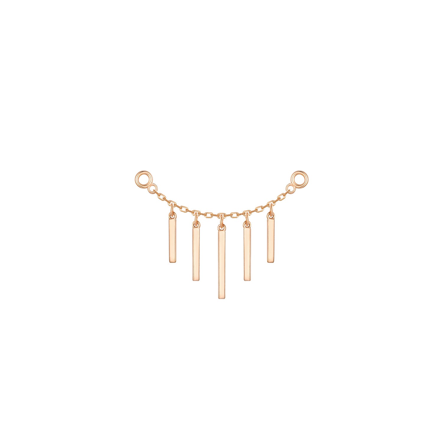 Chain with Dripping Gold Bars