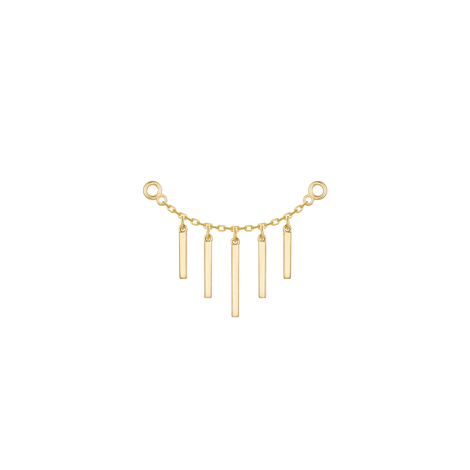 Chain with Dripping Gold Bars