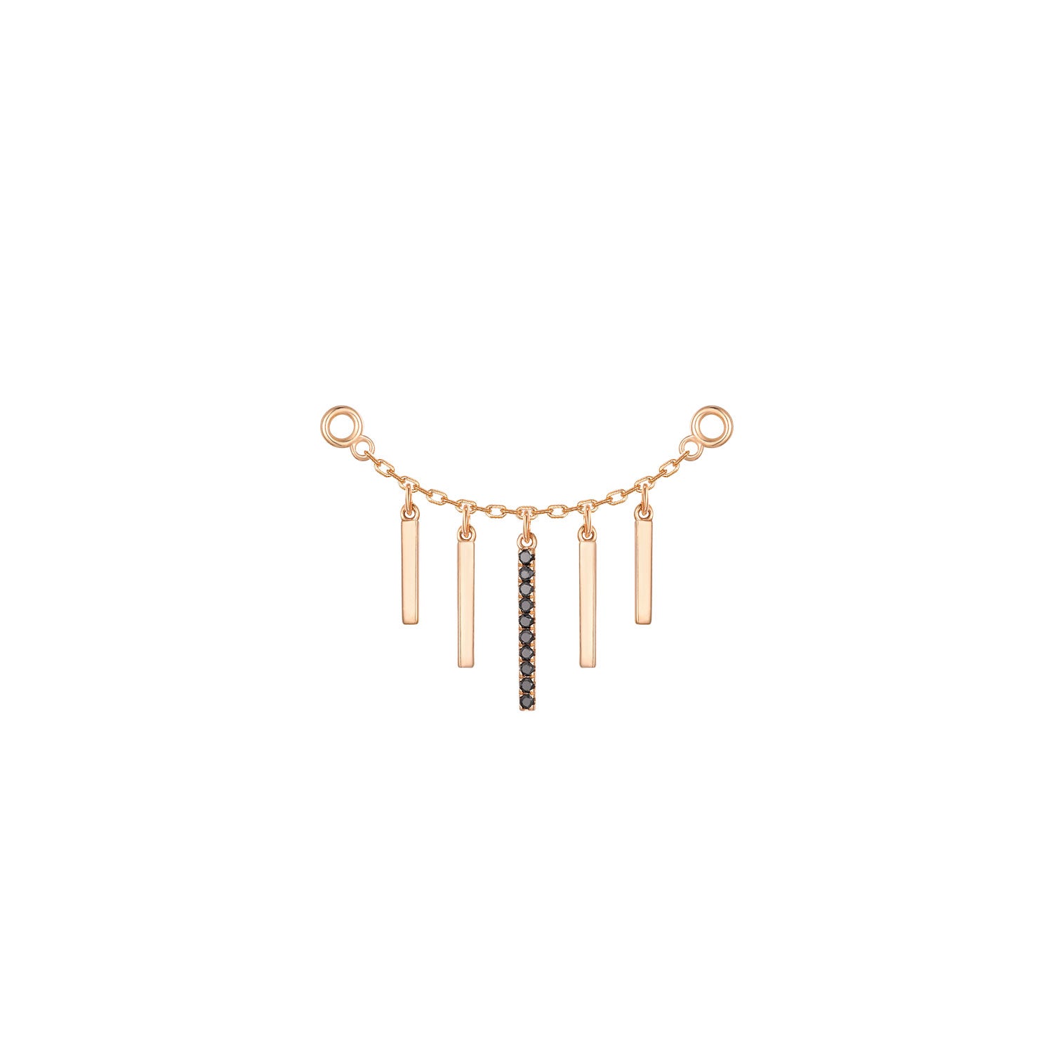 Chain with Dripping Gold Bars