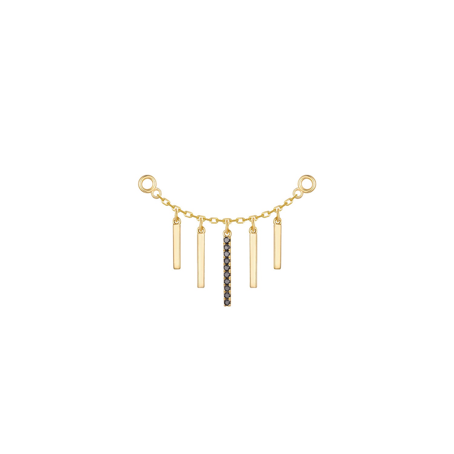 Chain with Dripping Gold Bars
