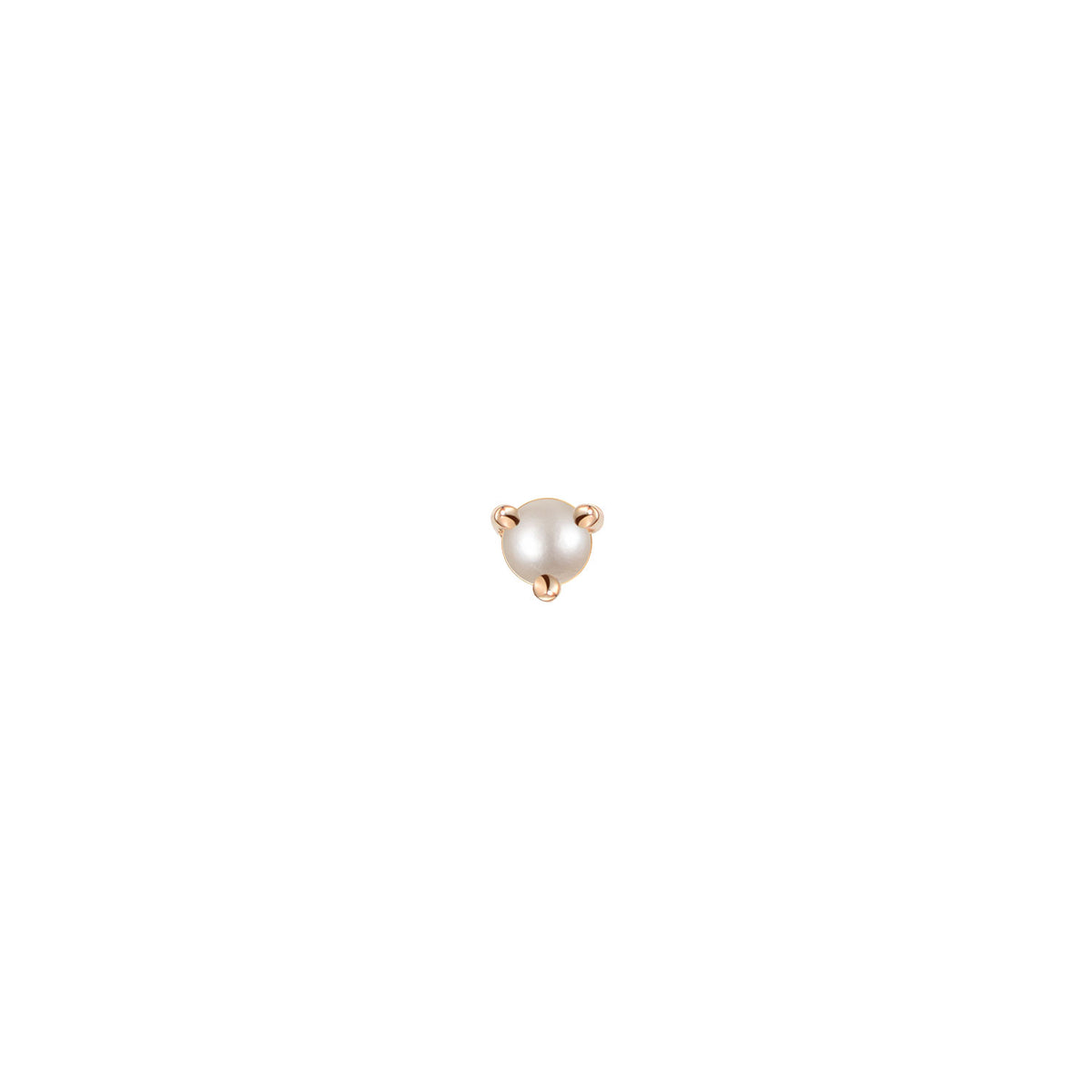 Aura - Round Pearl Solitaire - Prong