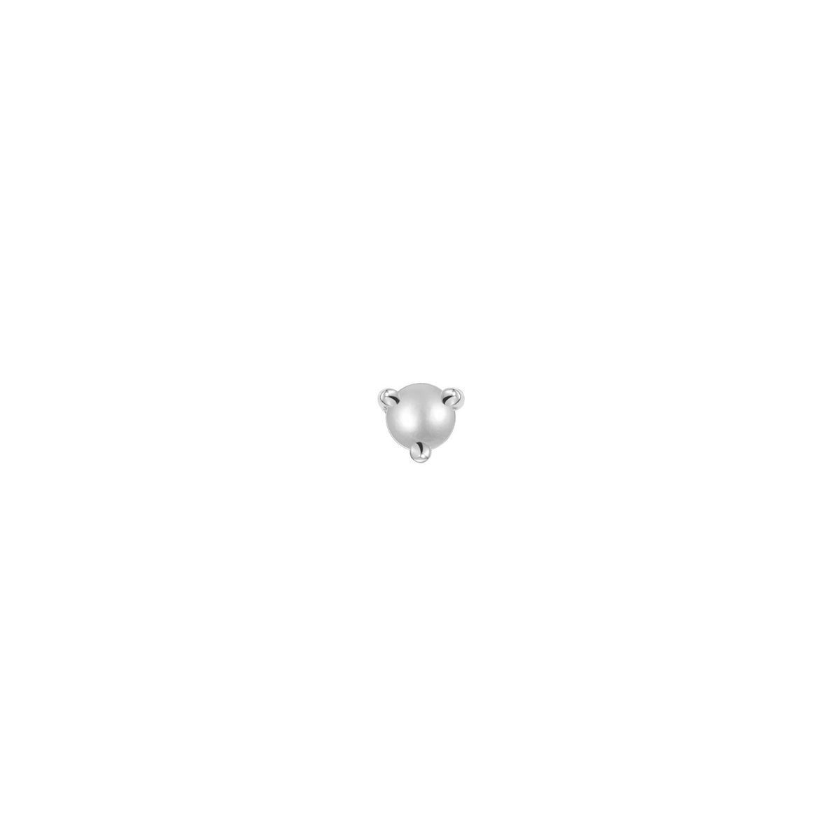 Aura - Round Pearl Solitaire - Prong