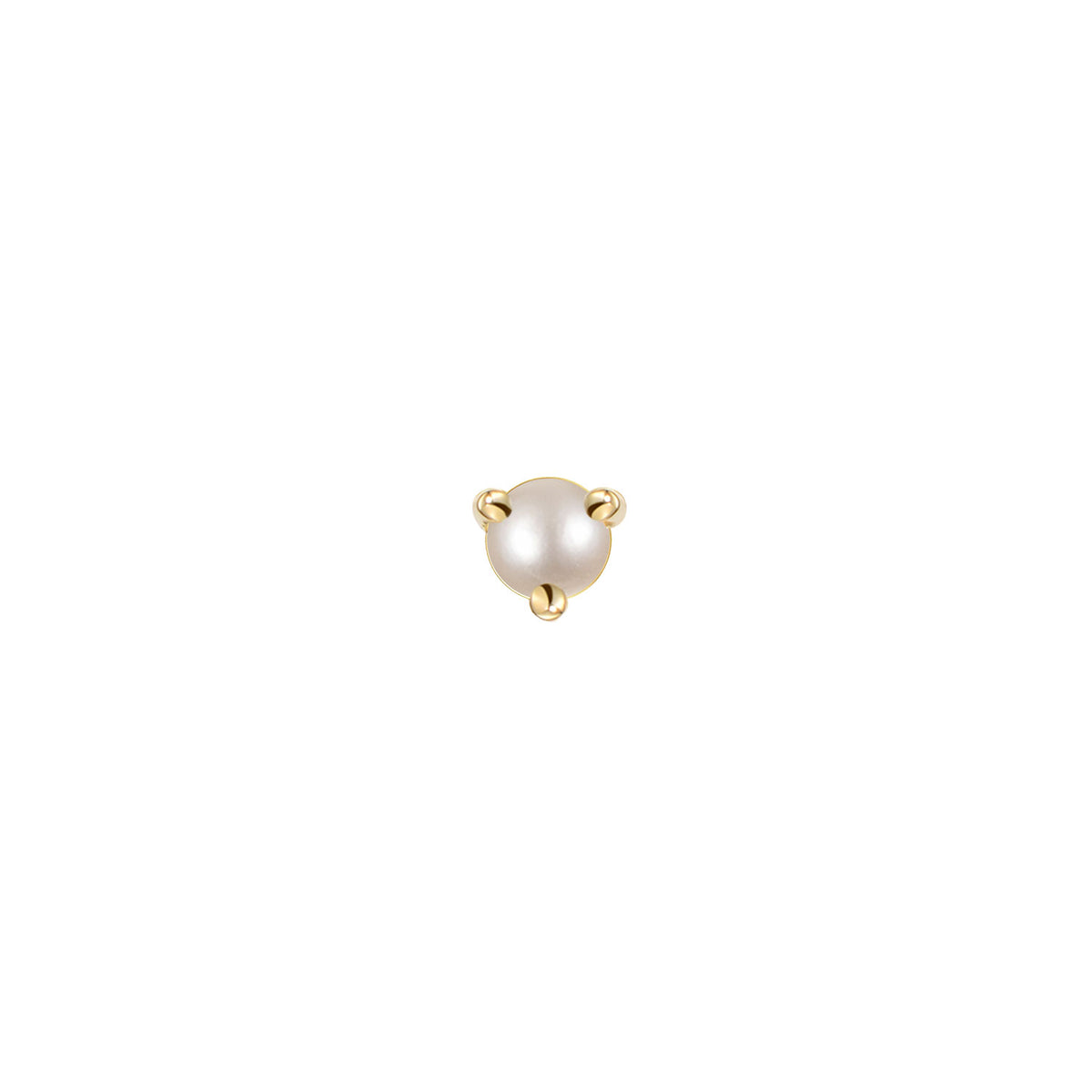Aura - Round Pearl Solitaire - Prong