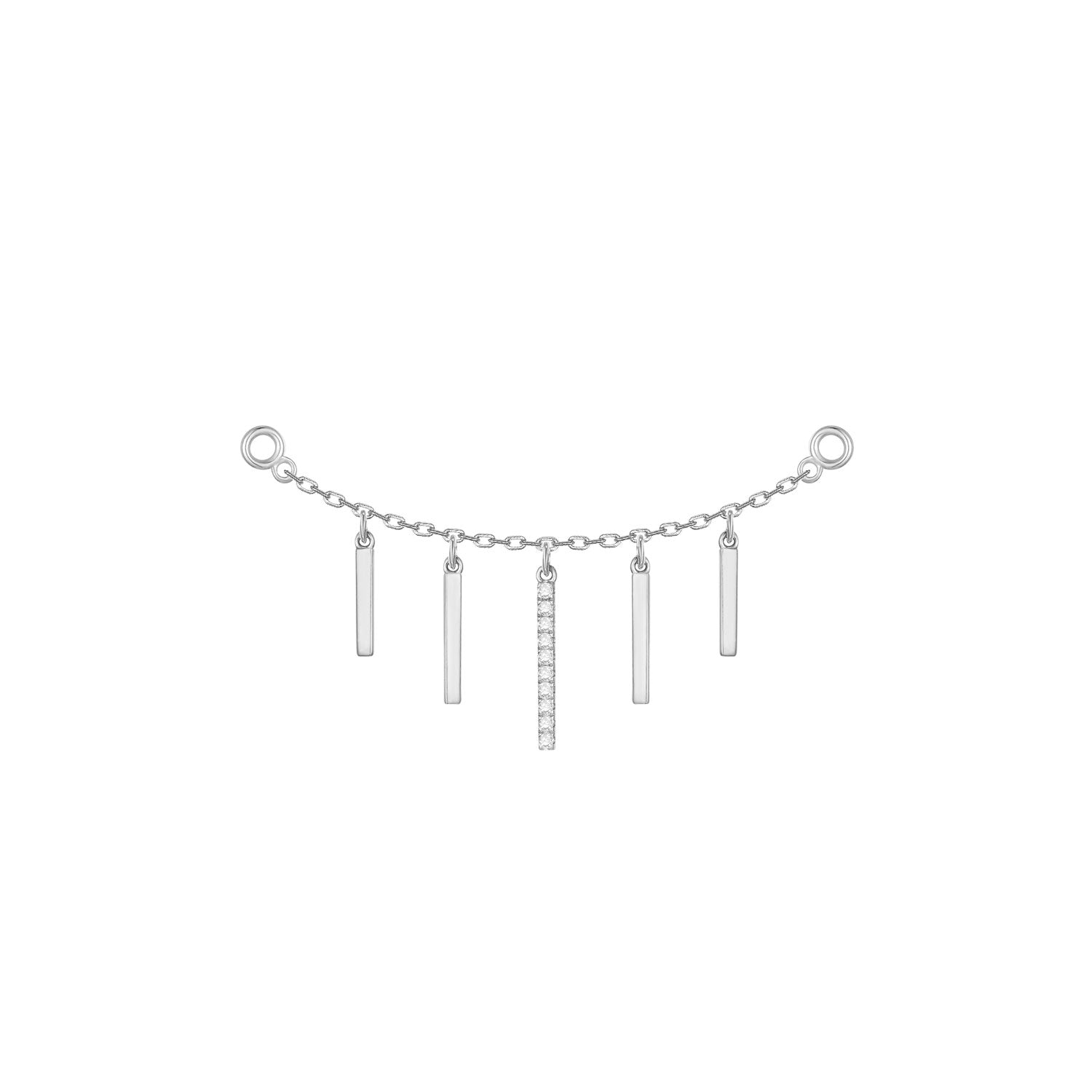 Chain with Dripping Gold Bars
