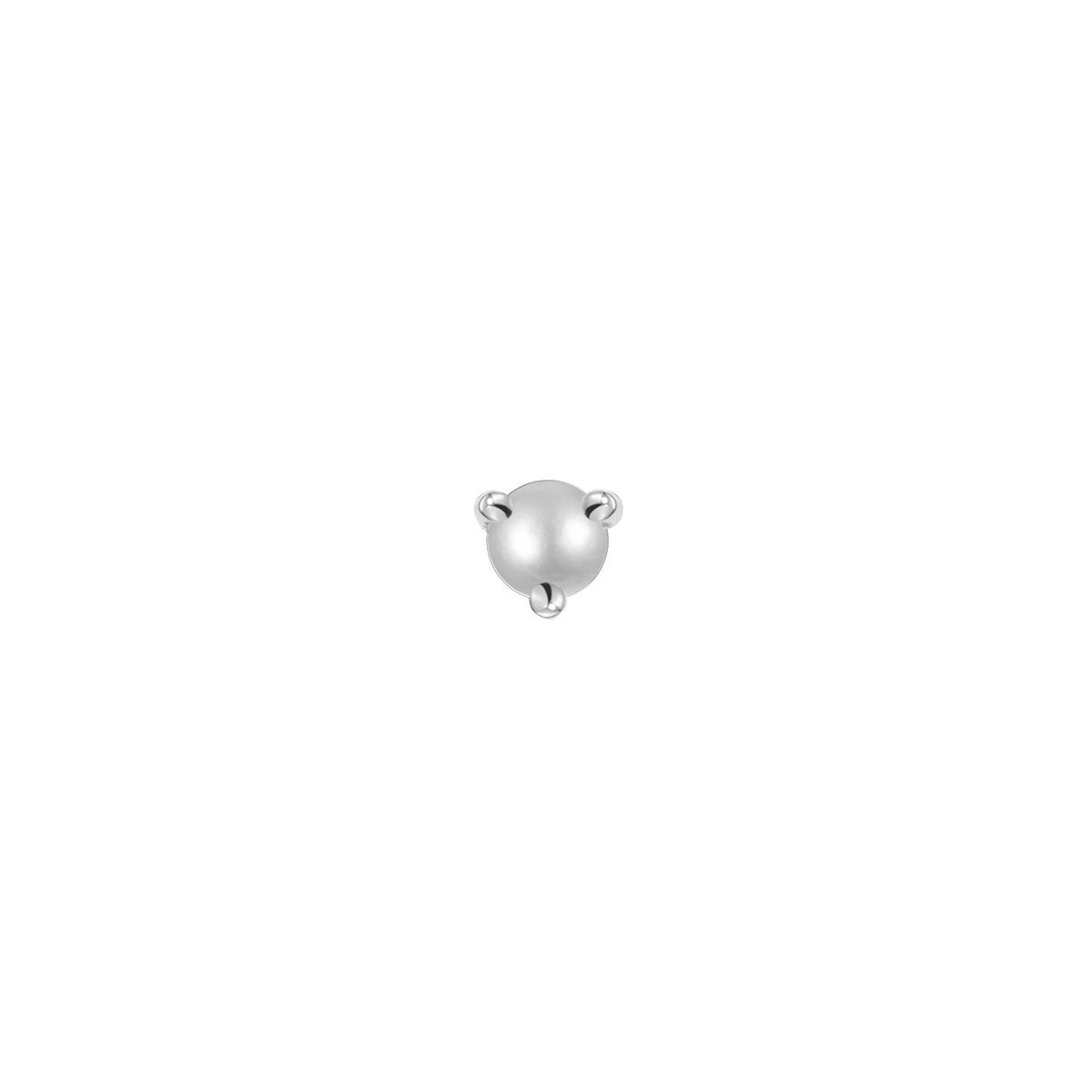 Aura - Round Pearl Solitaire - Prong