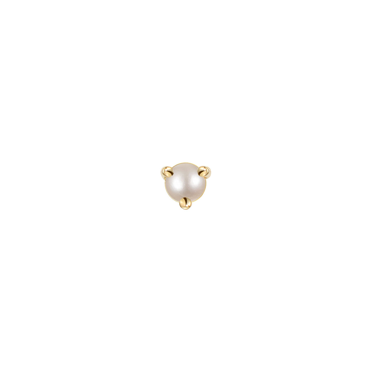 Aura - Round Pearl Solitaire - Prong