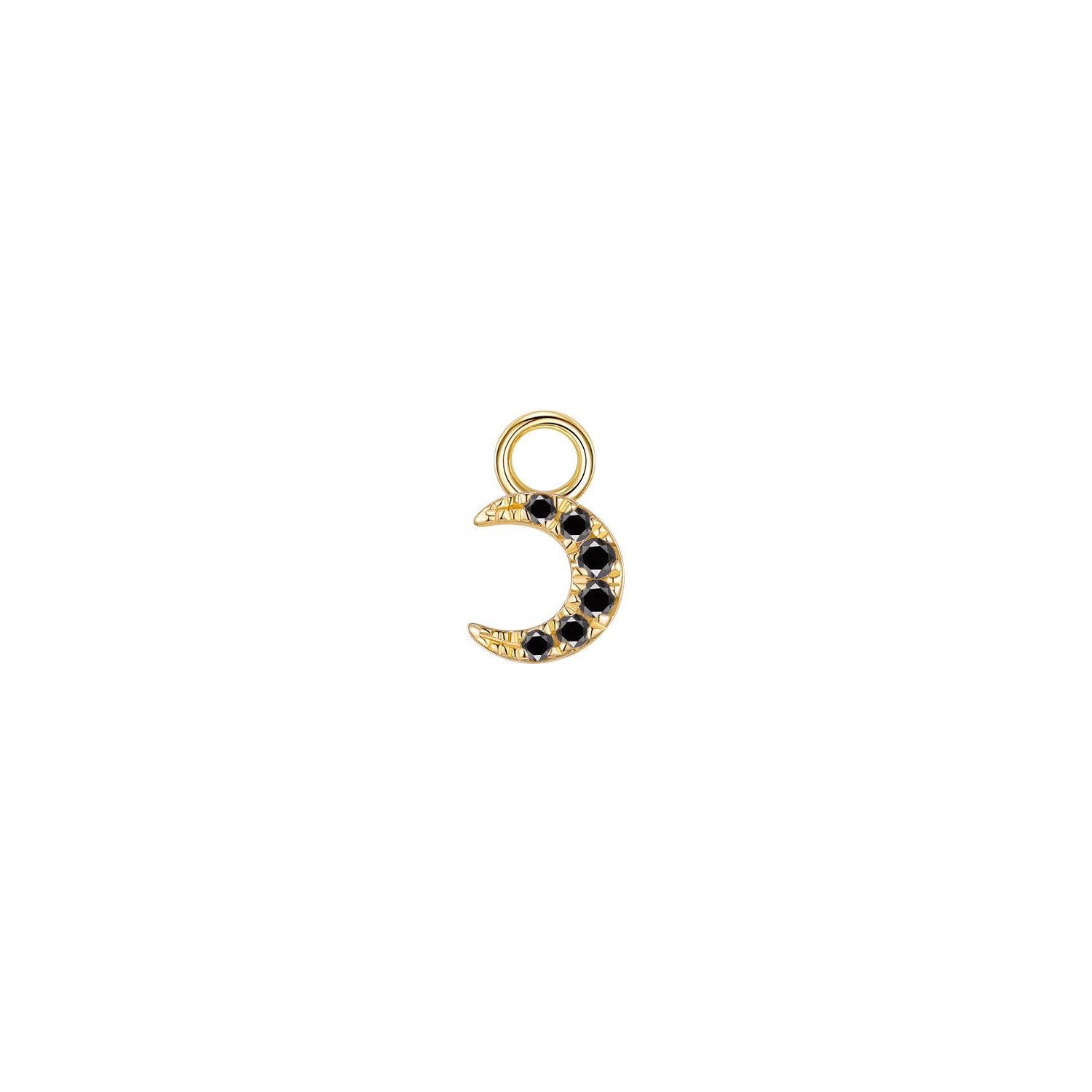 Ayla Crescent Moon Charm - Diamond
