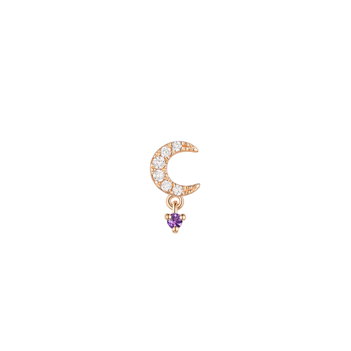 Ayla - Diamond with Gemstone Dangle