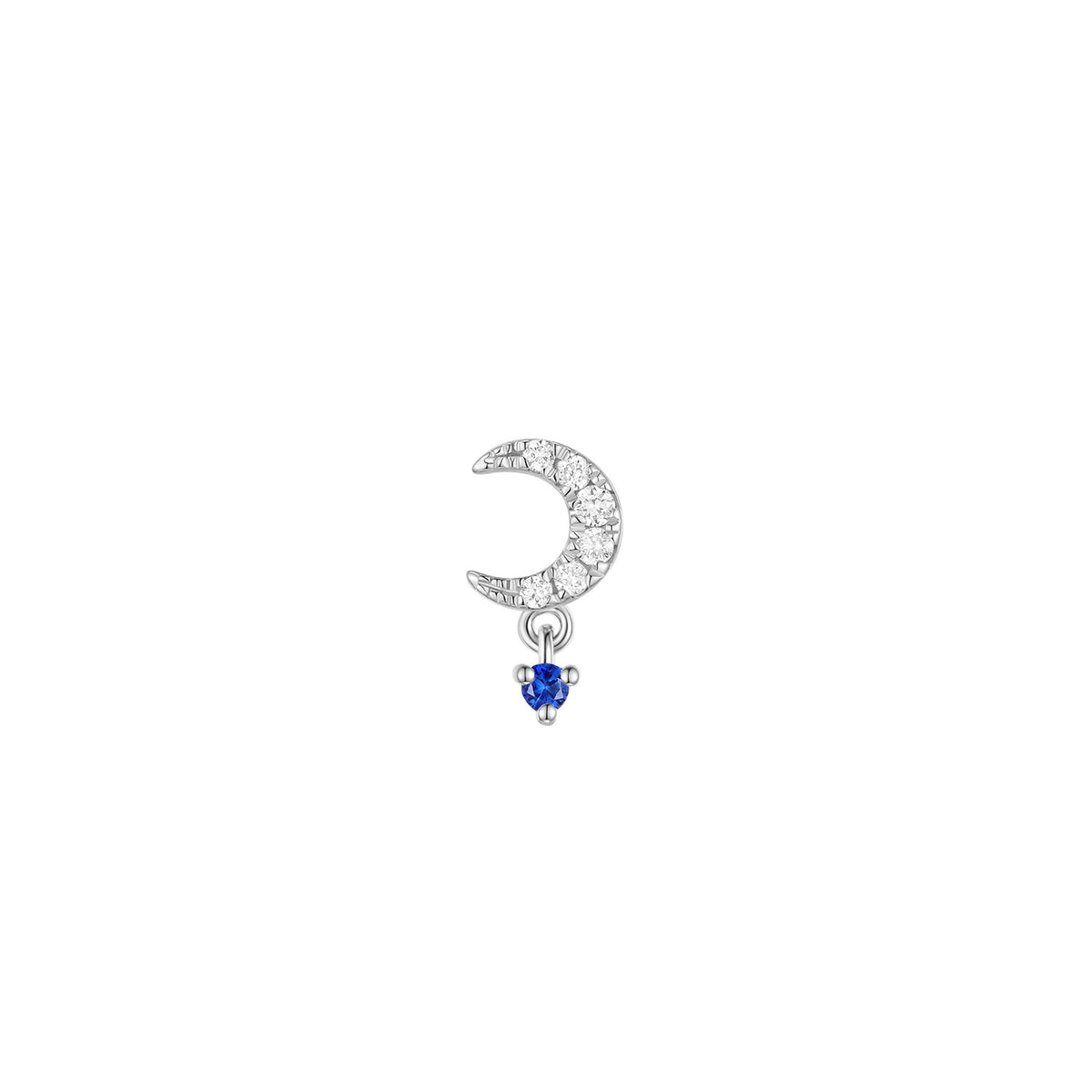 Ayla - Diamond with Gemstone Dangle