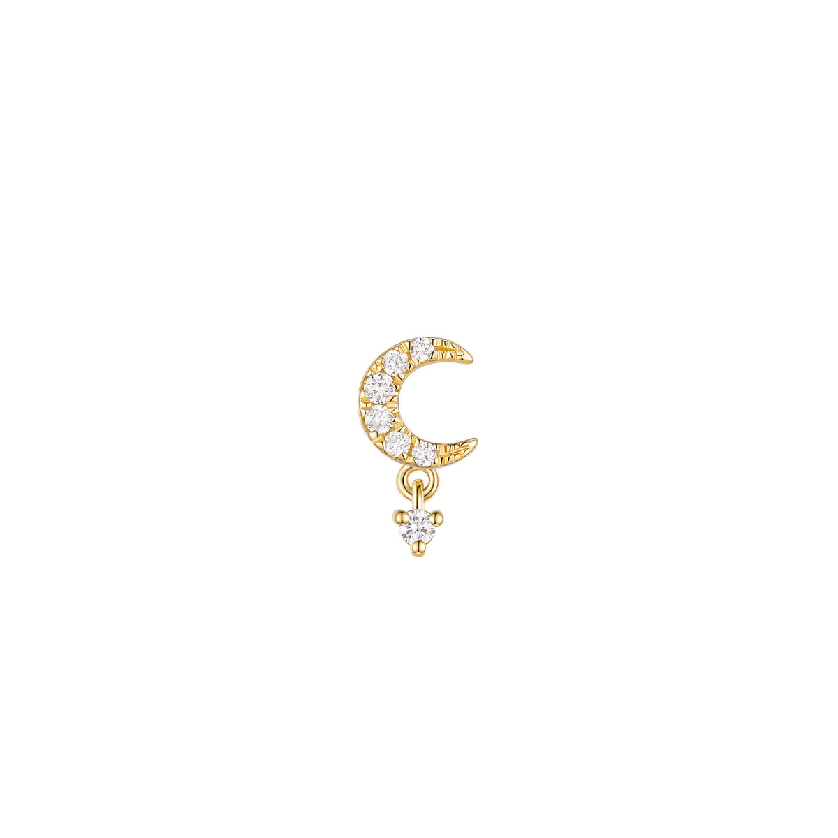 Ayla - Diamond with Gemstone Dangle