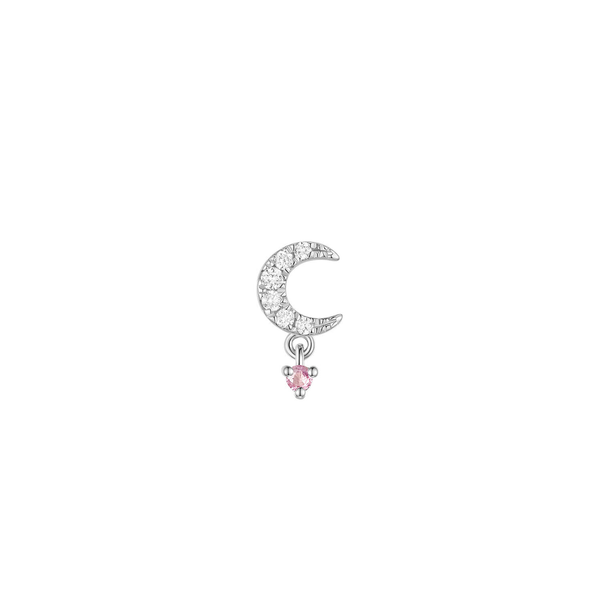 Ayla - Diamond with Gemstone Dangle