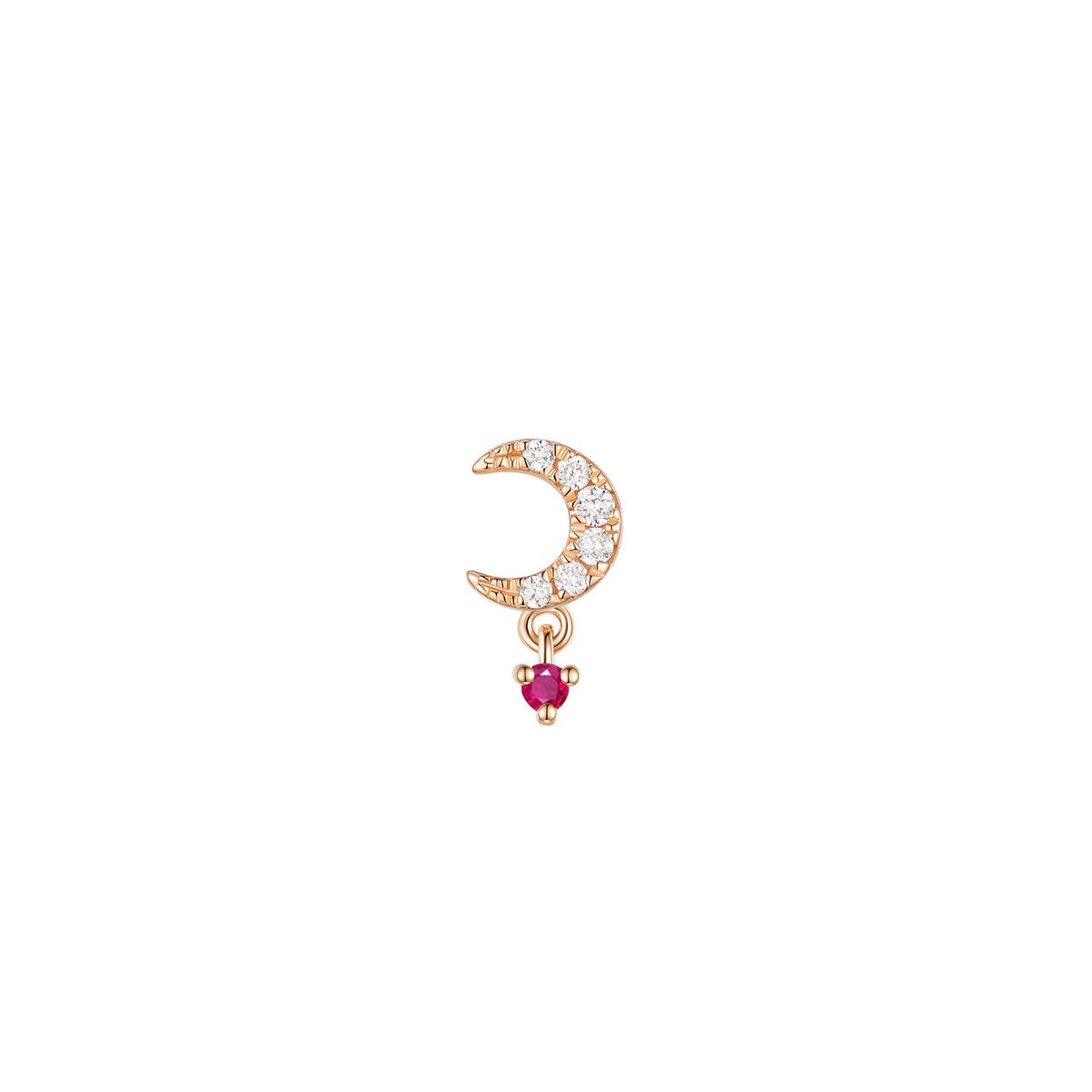 Ayla - Diamond with Gemstone Dangle