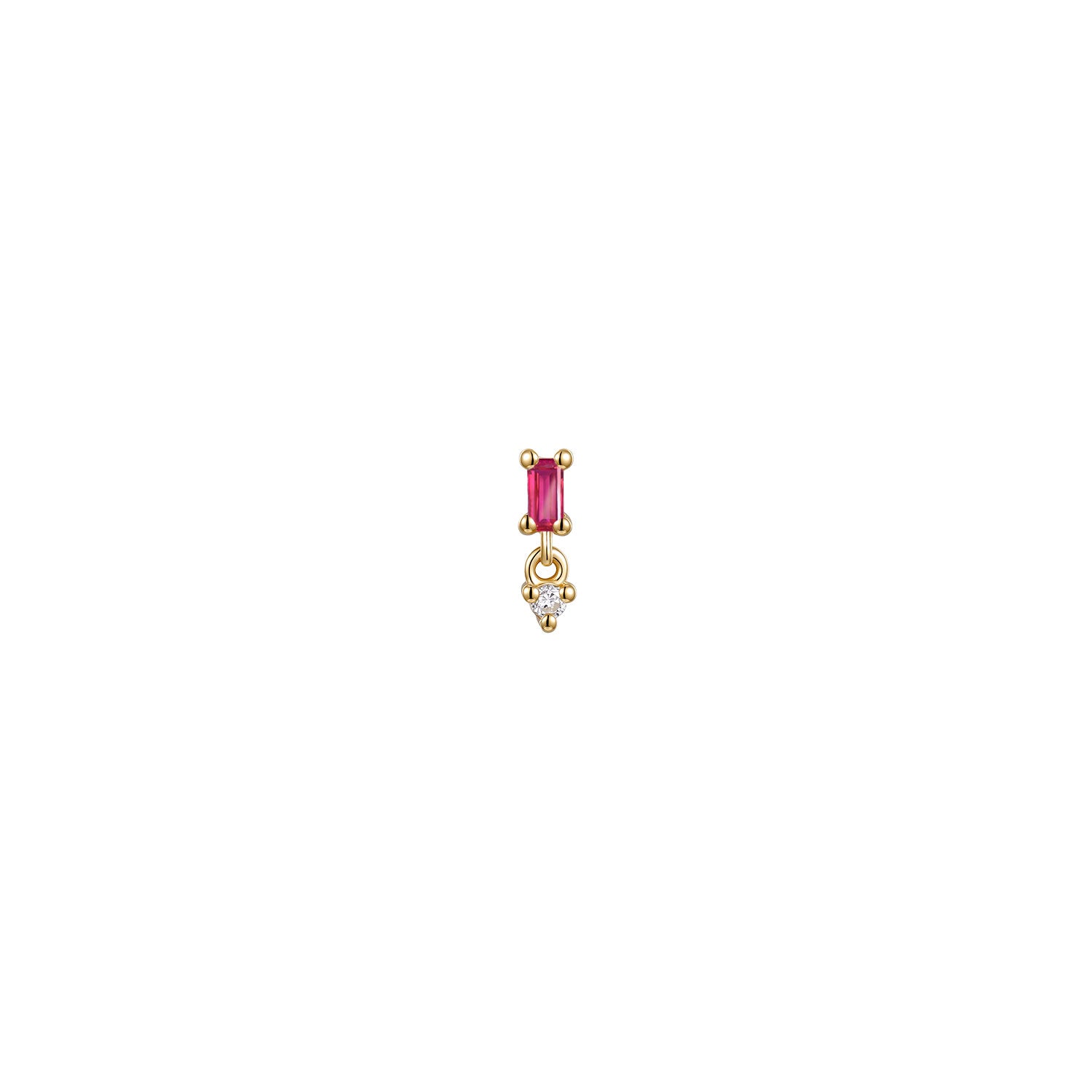 Poppy - Baguette Gemstone