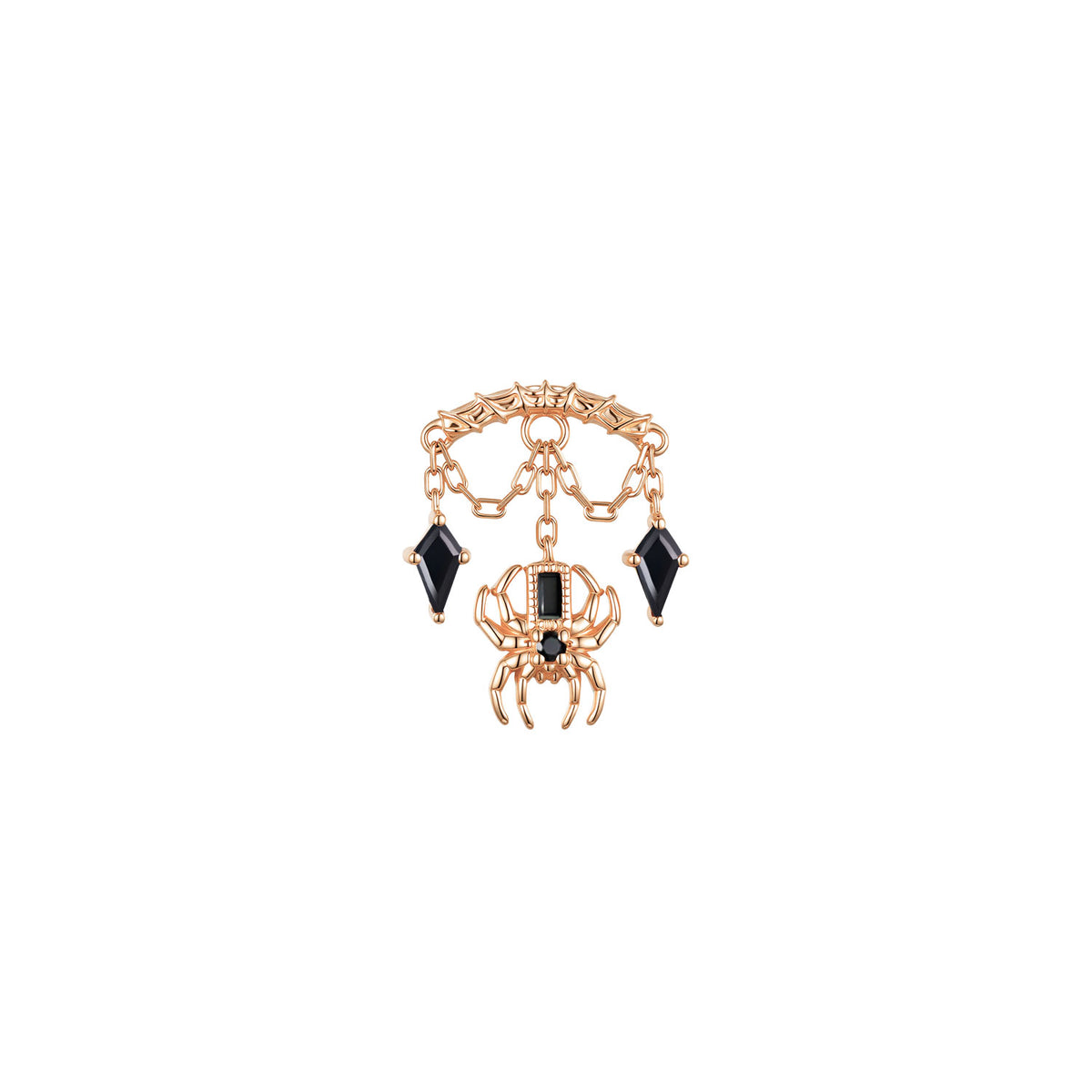 Bar End - Spider with Kite Gemstones