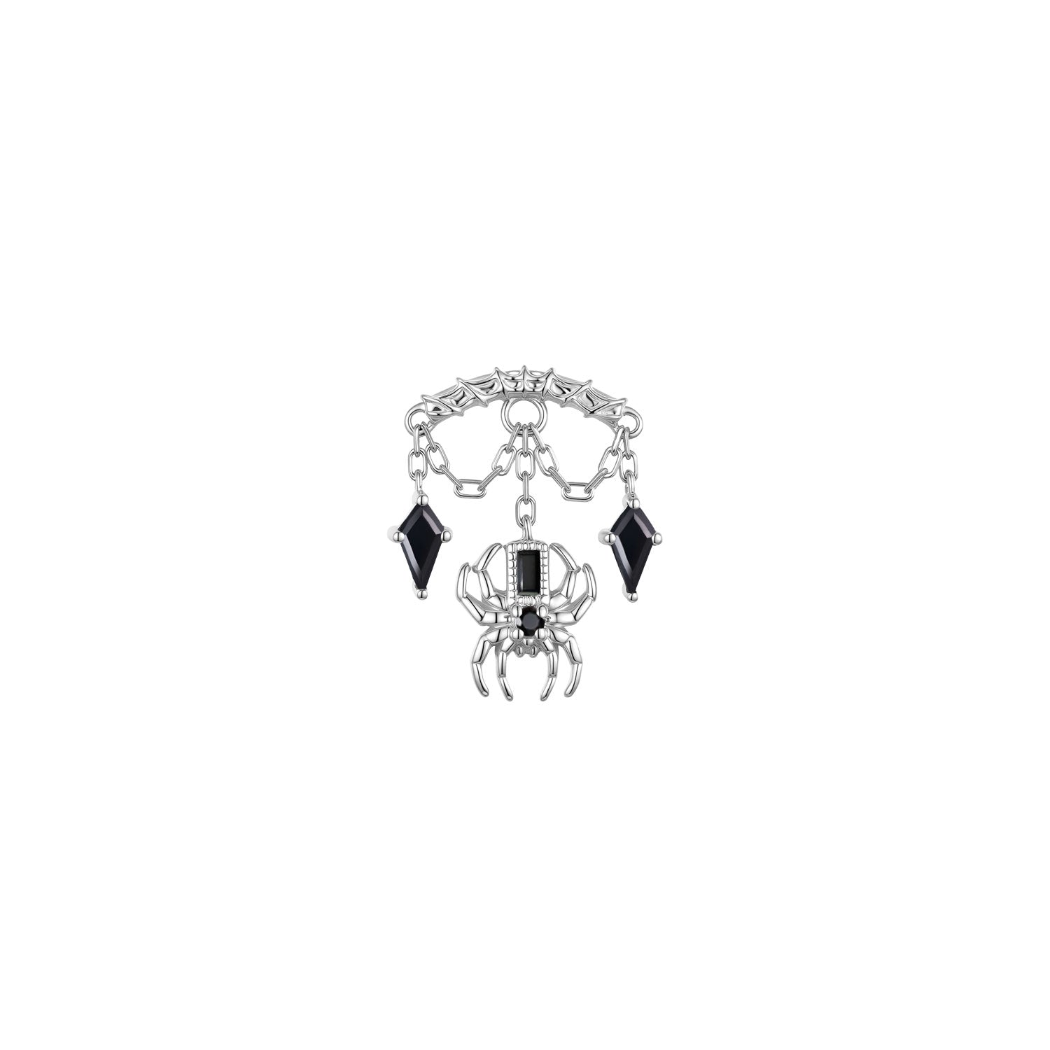Bar End - Spider with Kite Gemstones