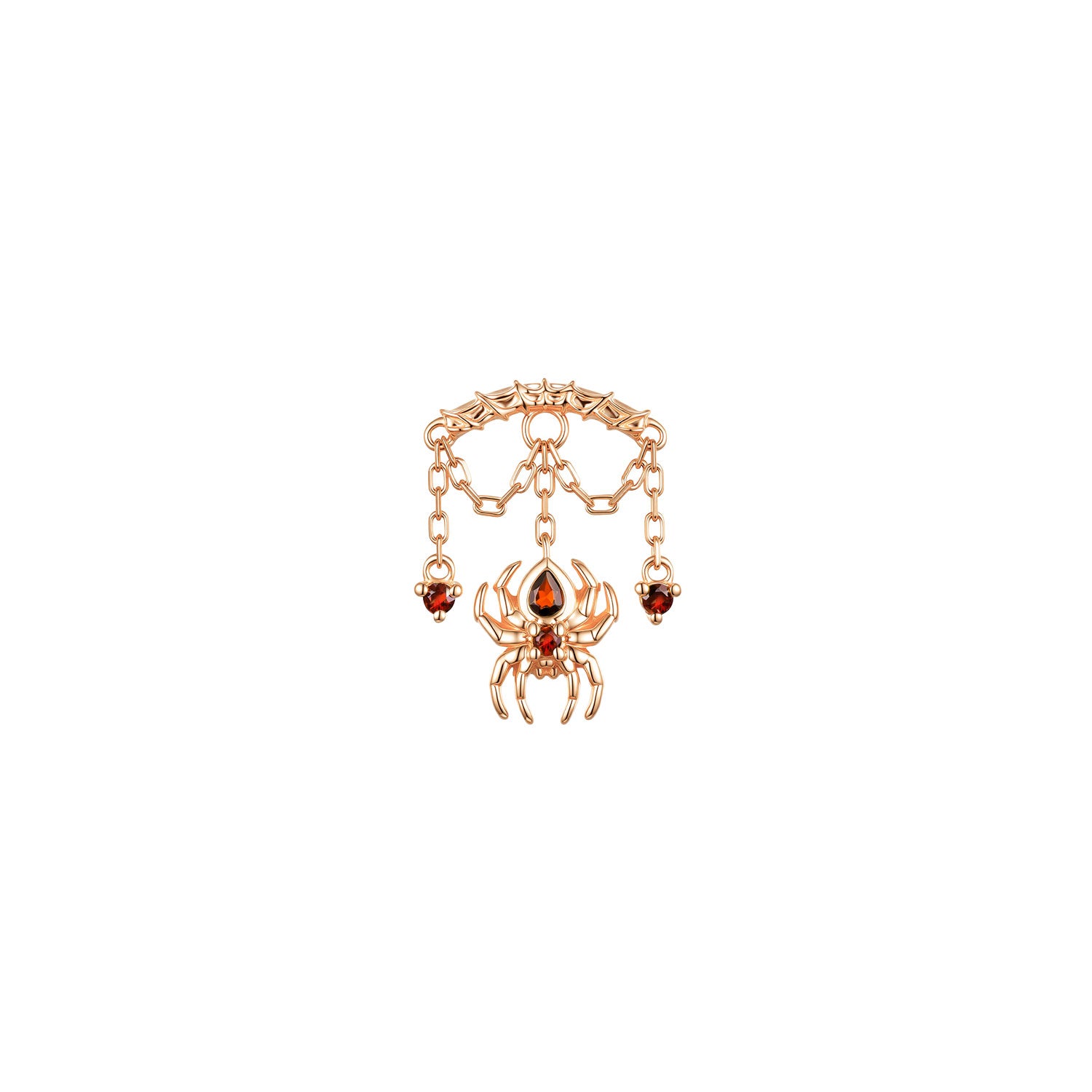 Bar End - Spider with Round Gemstones