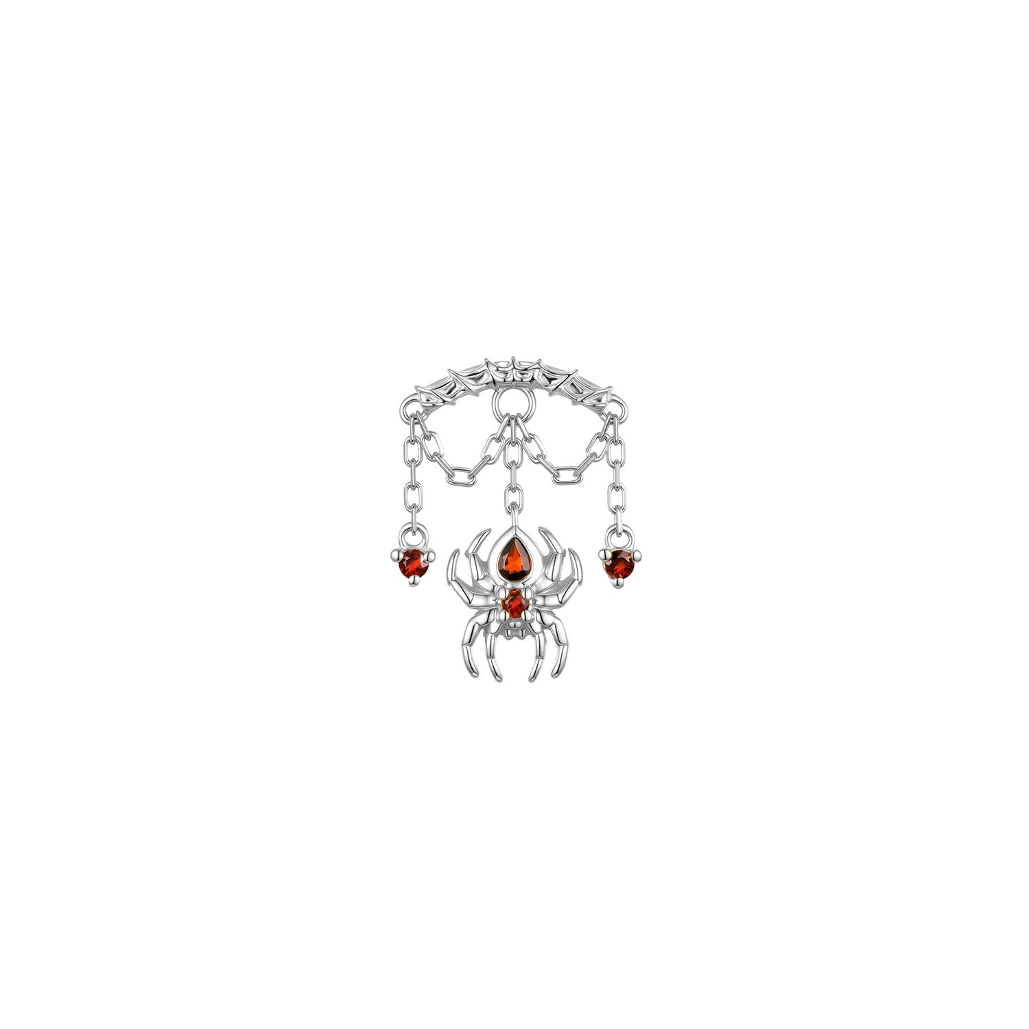 Bar End - Spider with Round Gemstones