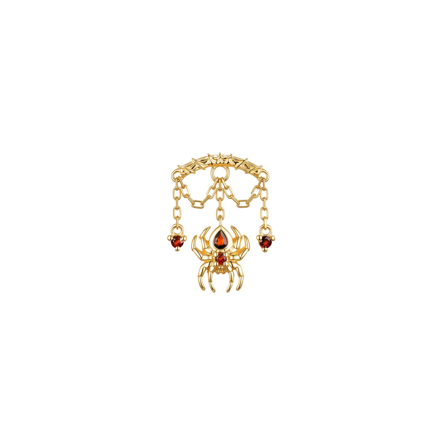 Bar End - Spider with Round Gemstones