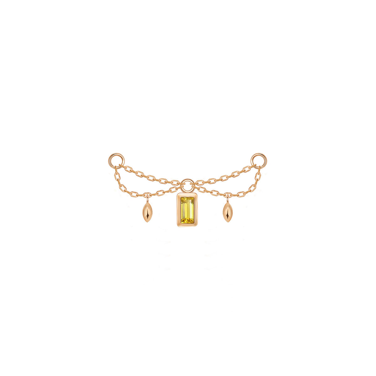 Belle Chain - Princess and Baguette Cut Gemstone