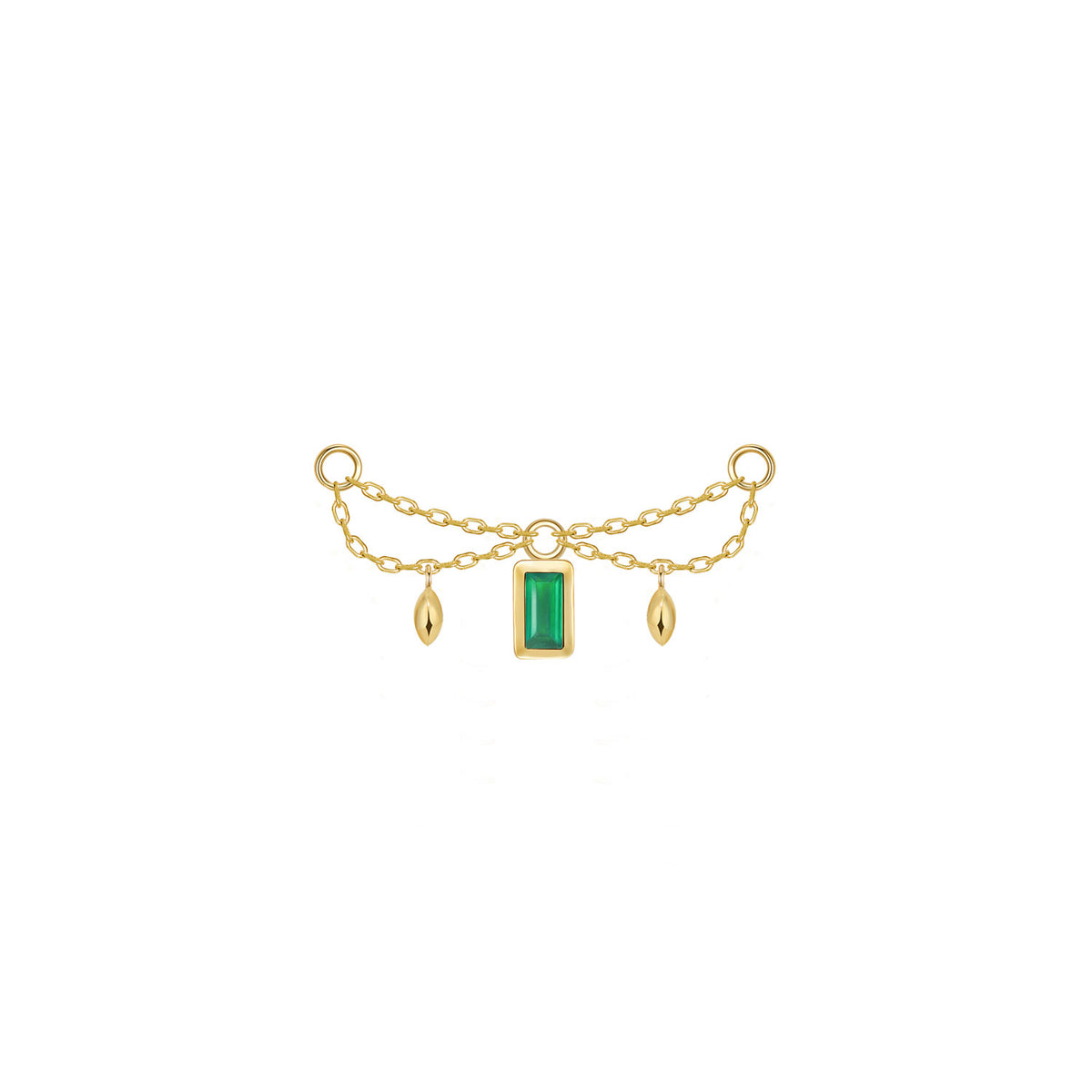 Belle Chain - Princess and Baguette Cut Gemstone