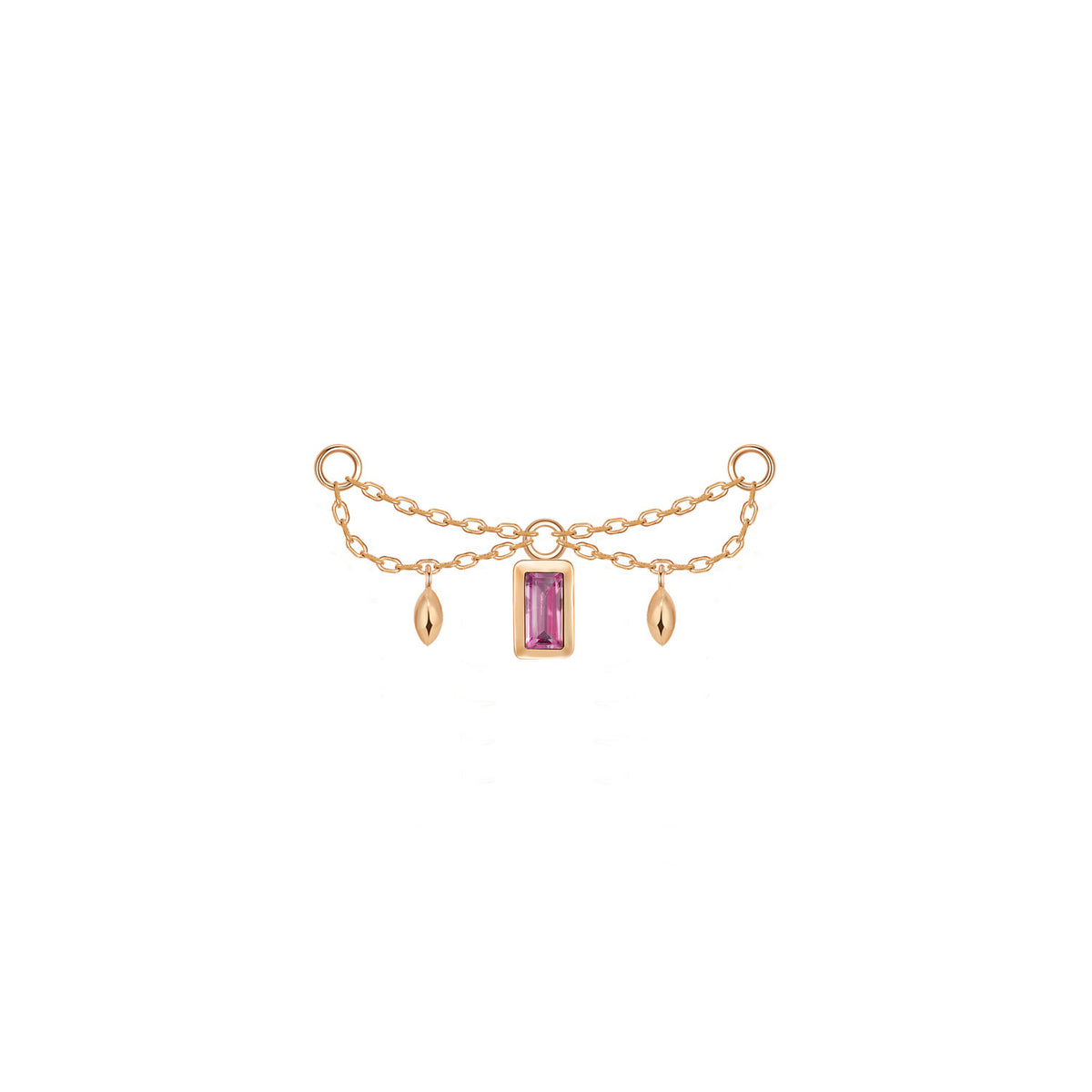 Belle Chain - Princess and Baguette Cut Gemstone