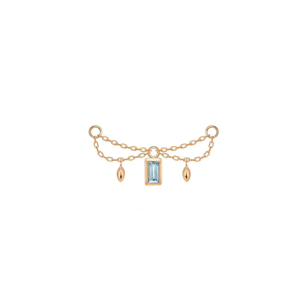 Belle Chain - Princess and Baguette Cut Gemstone