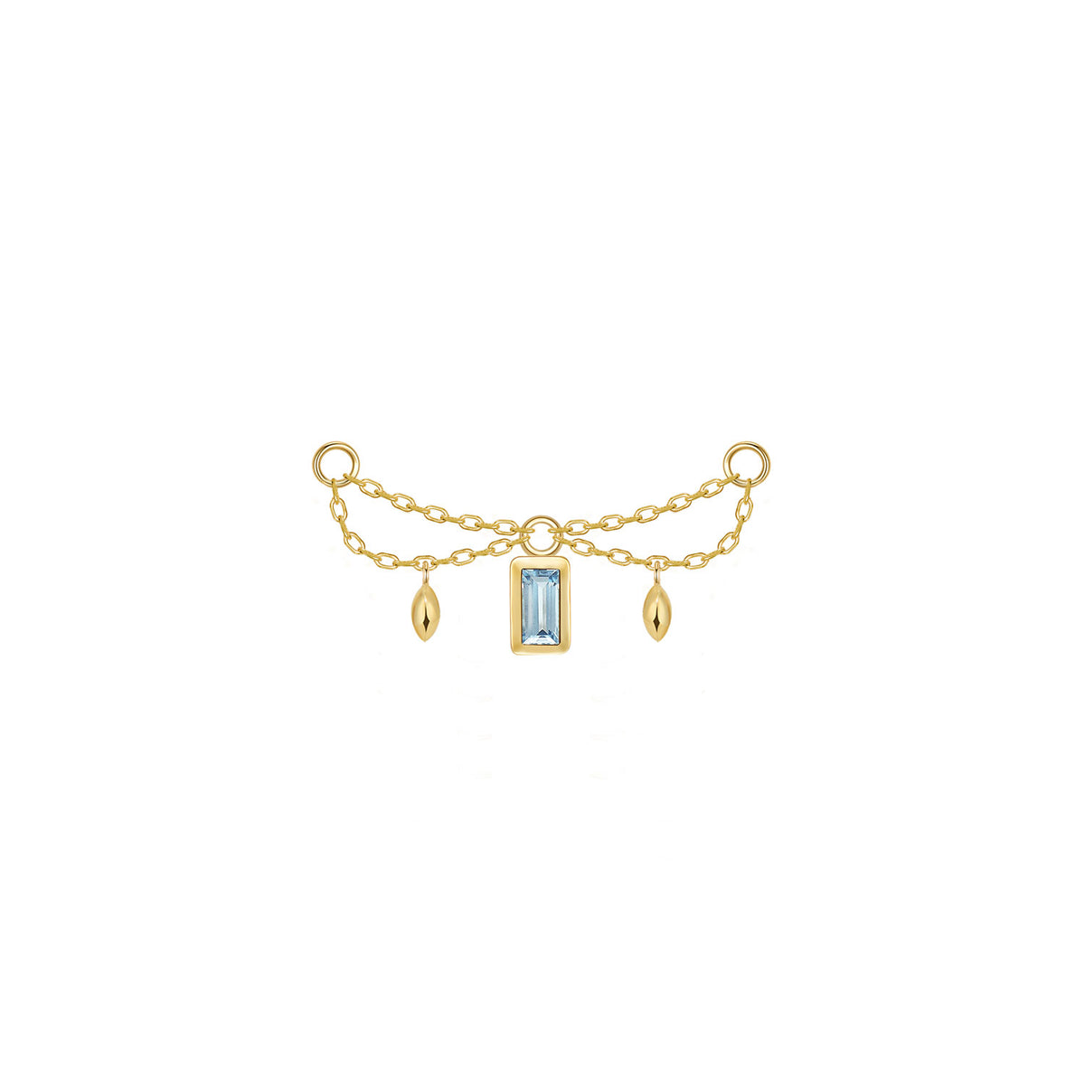 Belle Chain - Princess and Baguette Cut Gemstone