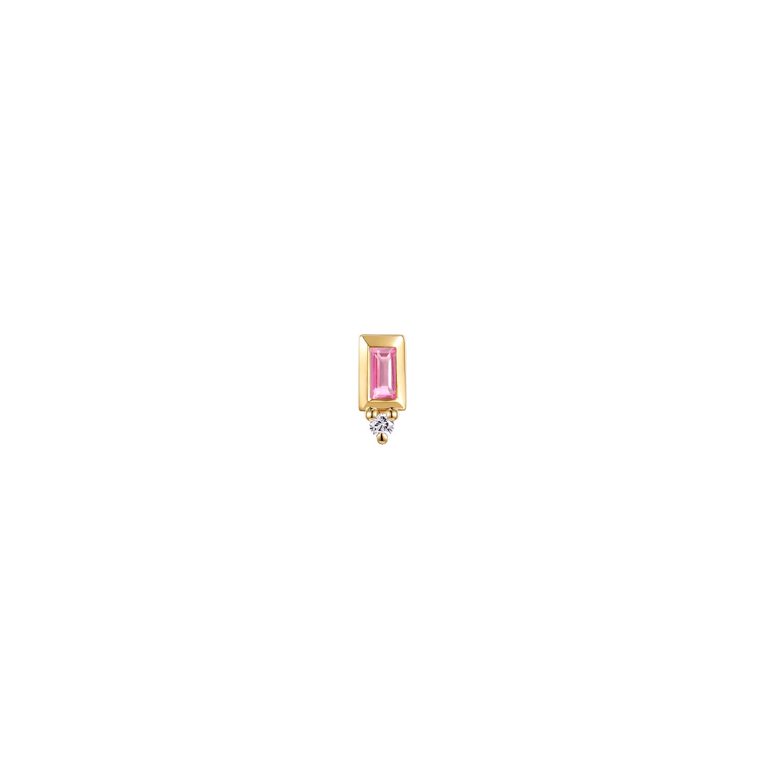 Pippa Diamond - Bezel Baguette Gemstone