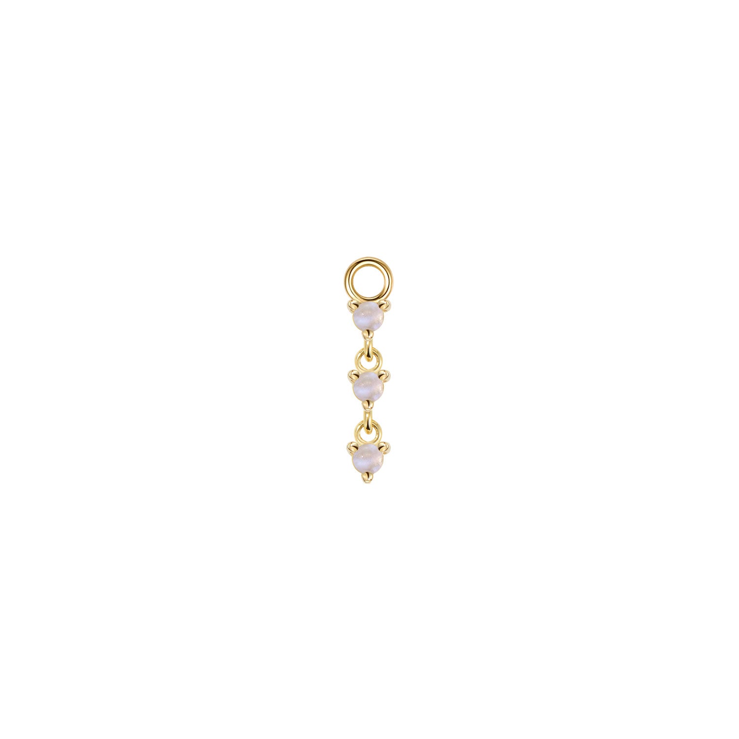 Penelope Prong Charm - Cabochon Gemstone