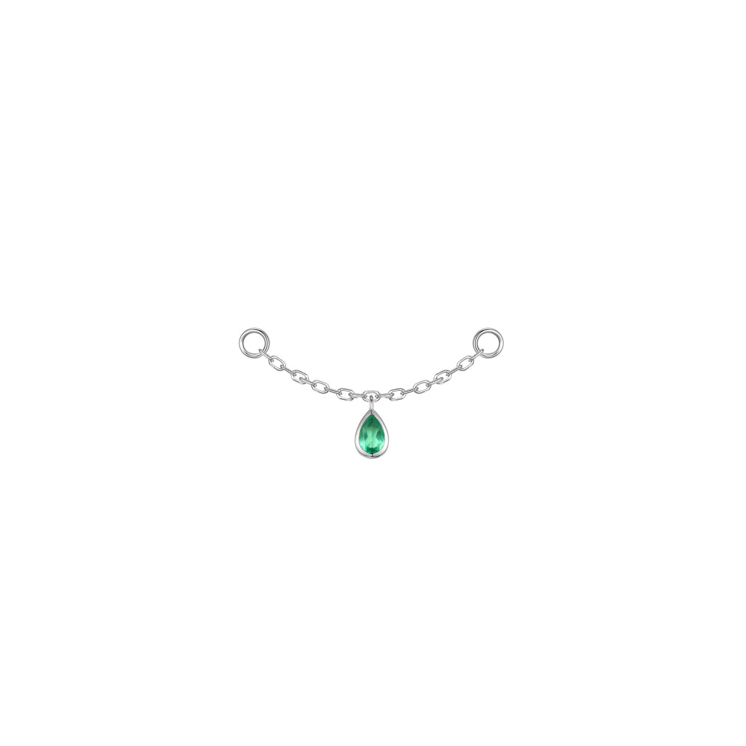 Pear Bezel Gemstone Chain