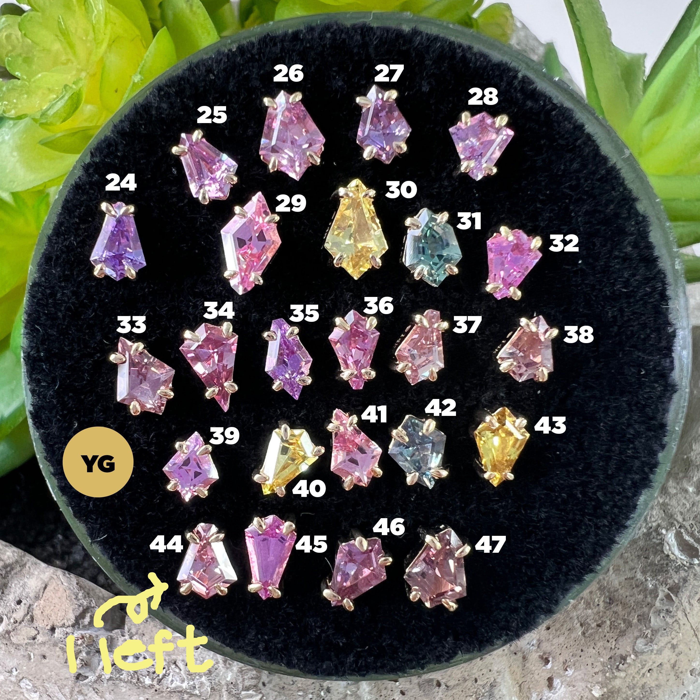 Claw Set Solitaire Faceted Sapphire Freeform One-Of-A-Kind