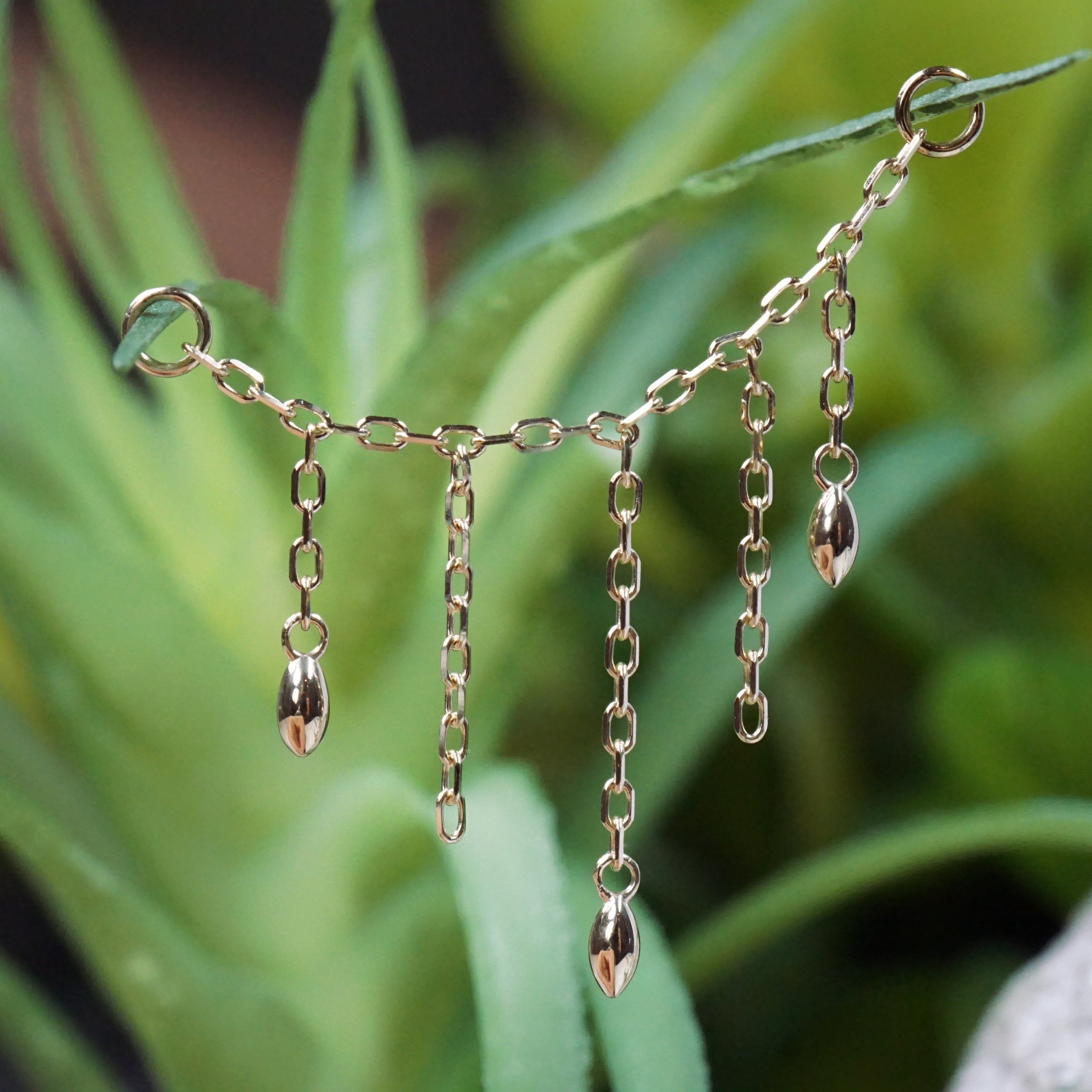 Hera Chain with 3 Marquise Beads