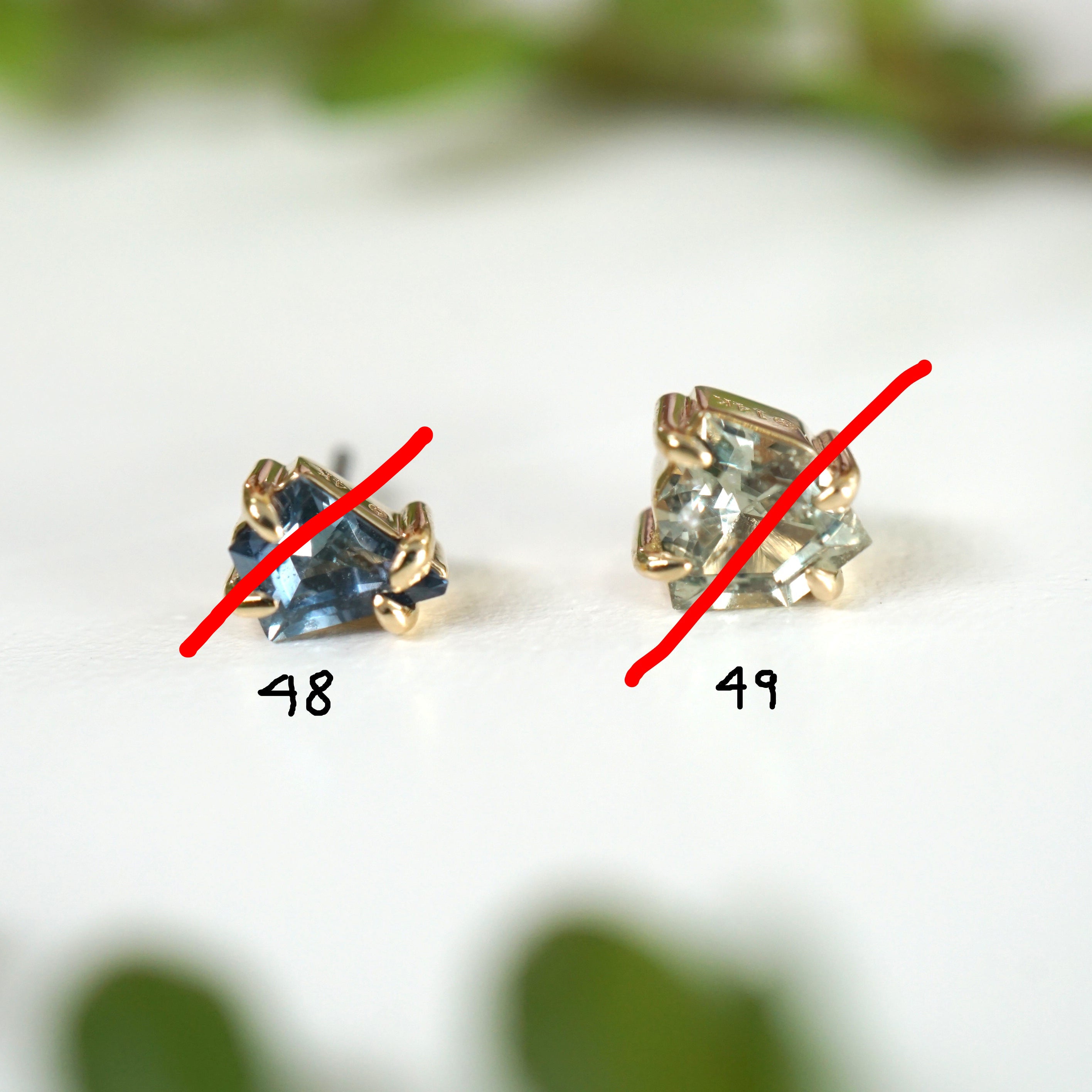 Claw Set Solitaire Faceted Sapphire Freeform One-Of-A-Kind