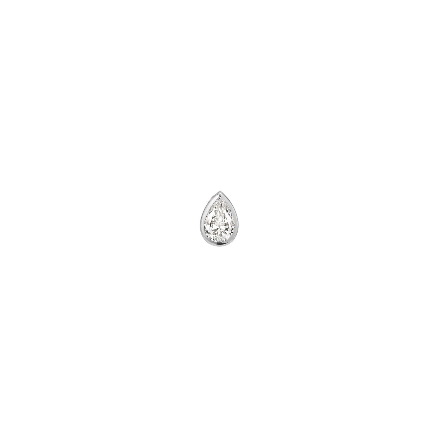 Diamond Pear Solitaire - Bezel