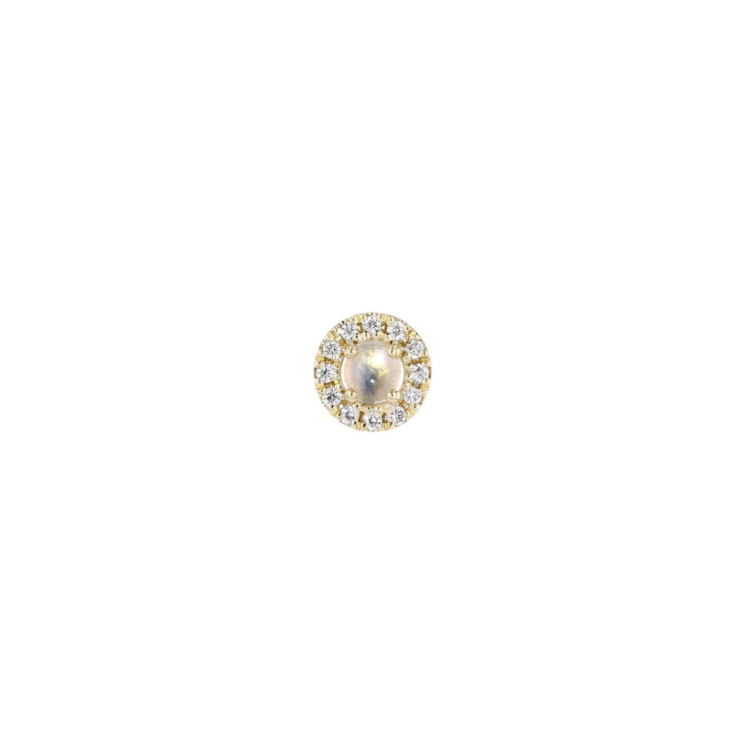 Diamond Halo 4mm - Round Cabochon