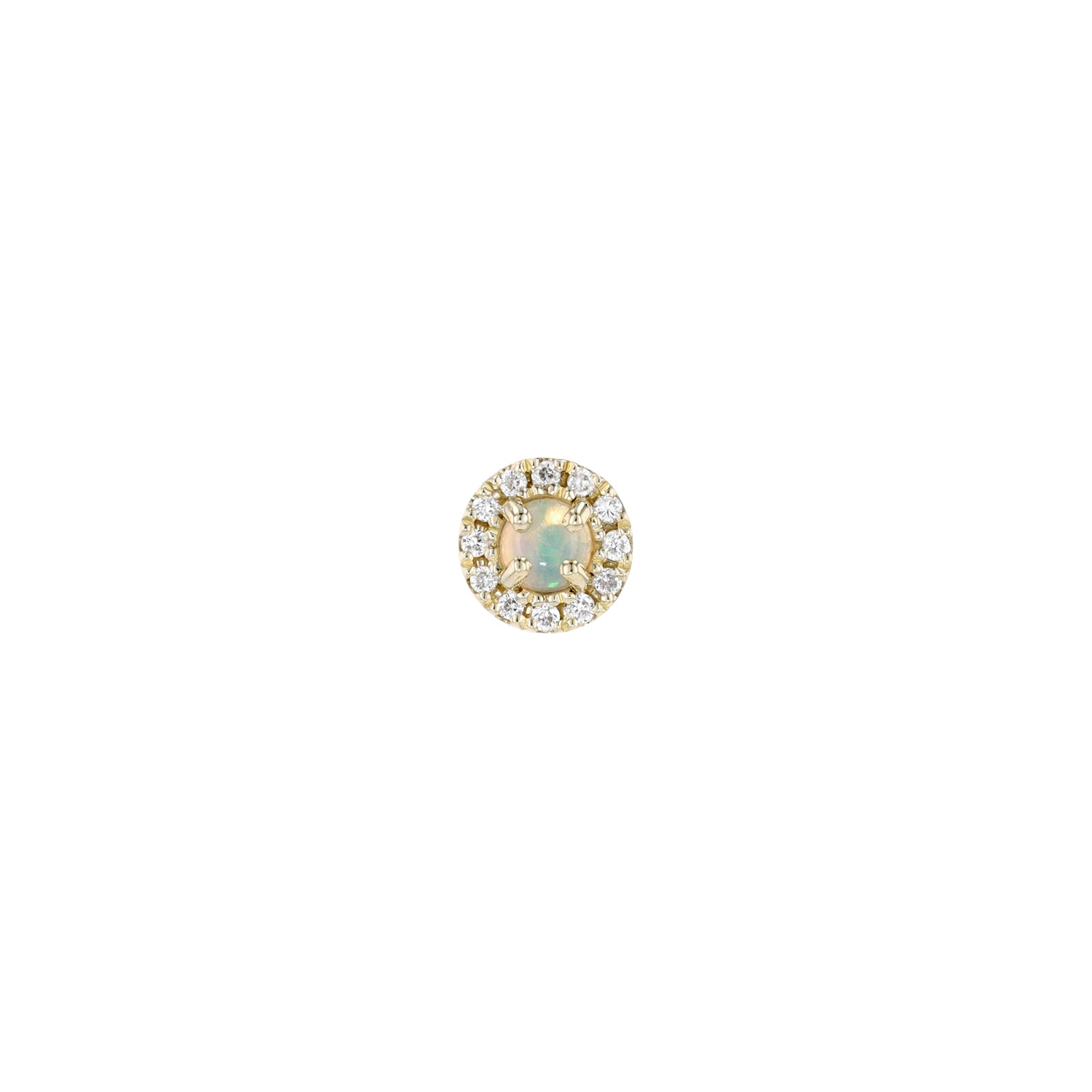 Diamond Halo 4mm - Round Cabochon
