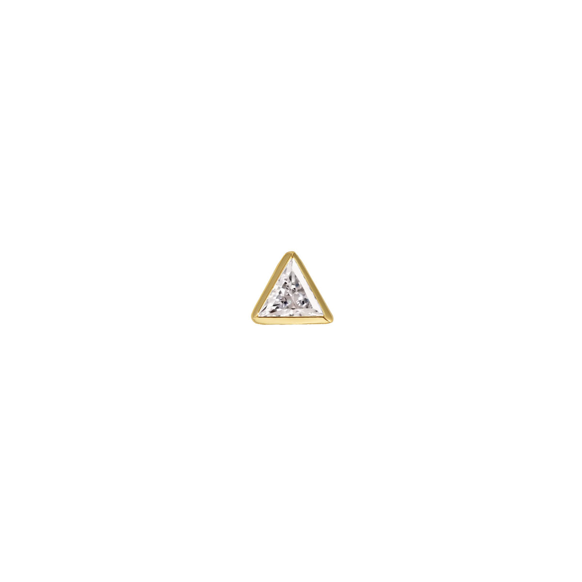 Diamond Trillion Solitaire - Bezel