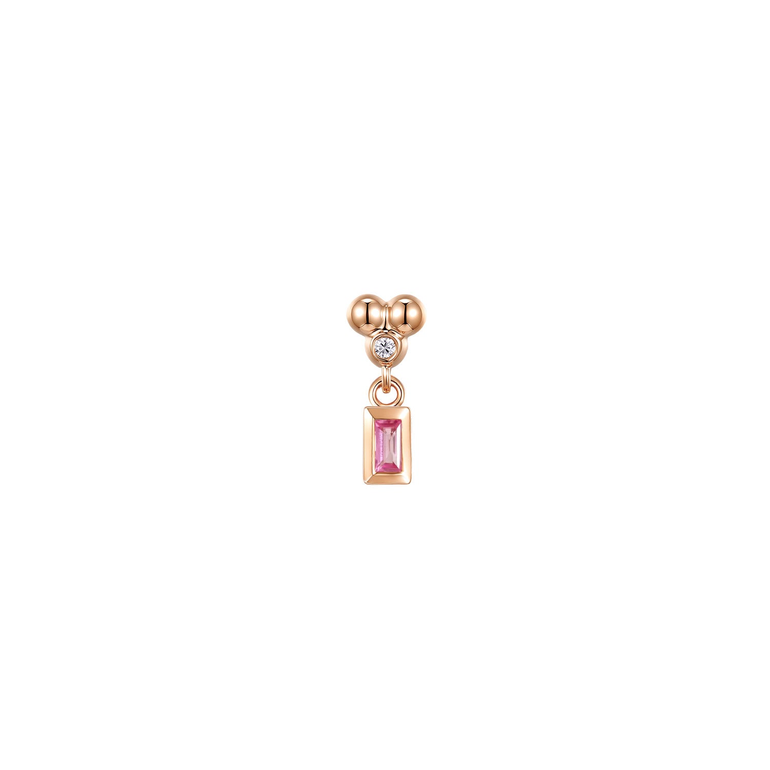 Ezra 3 Prong Bezel Dangle - Colored Gemstone