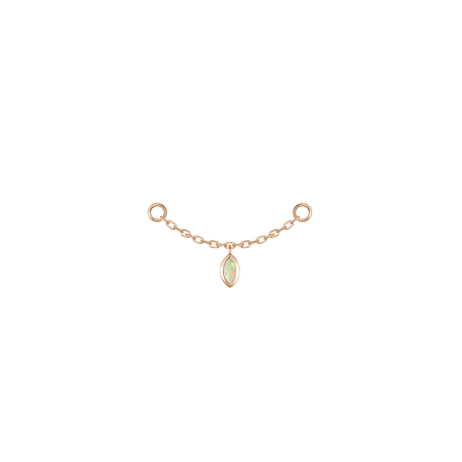 Marquise Bezel Gemstone Chain